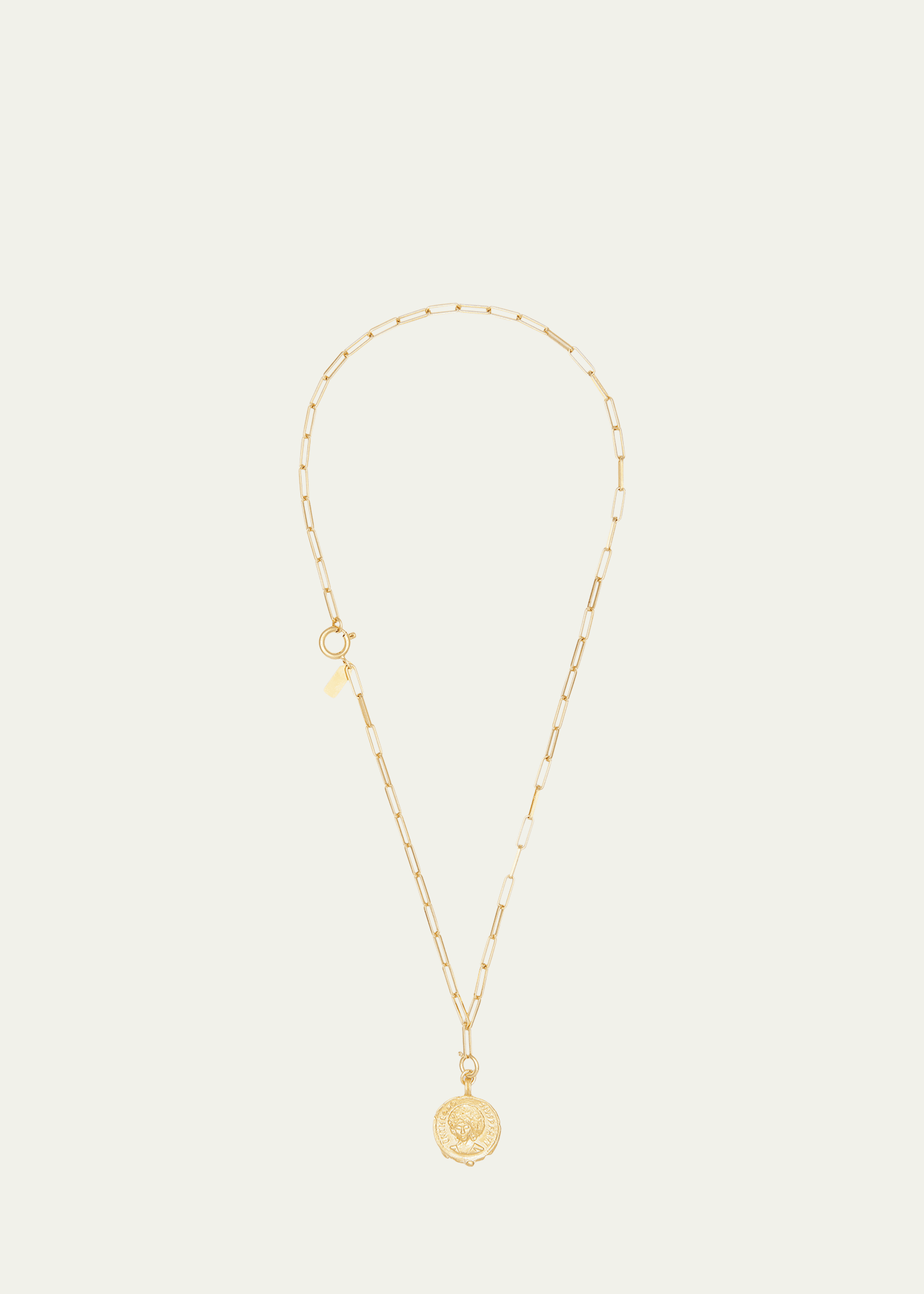 14K Yellow Gold Sophia Charm on Cairo Chain Necklace