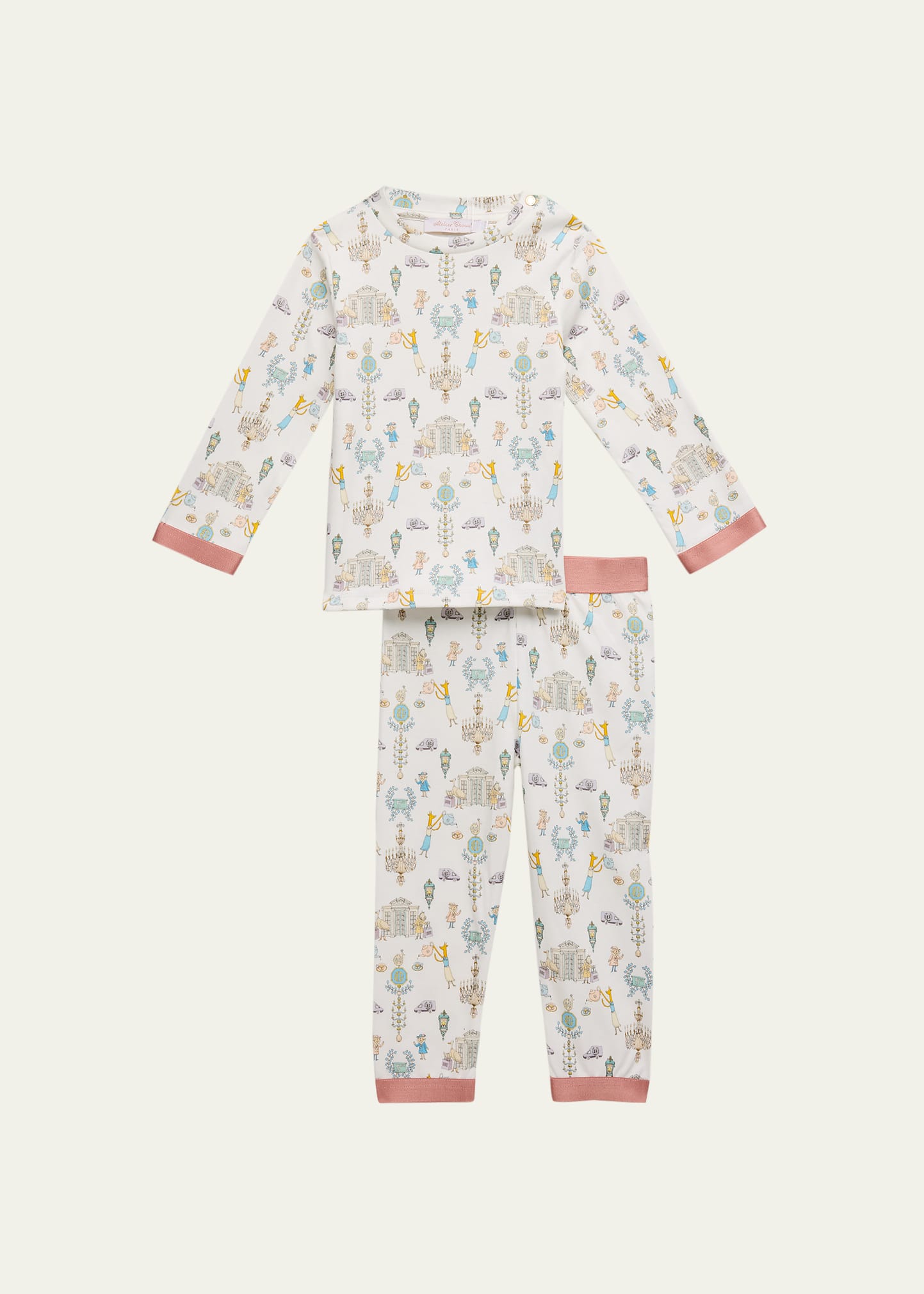 Kid's Custom Two-Piece Pajama Set, Size 3M-3