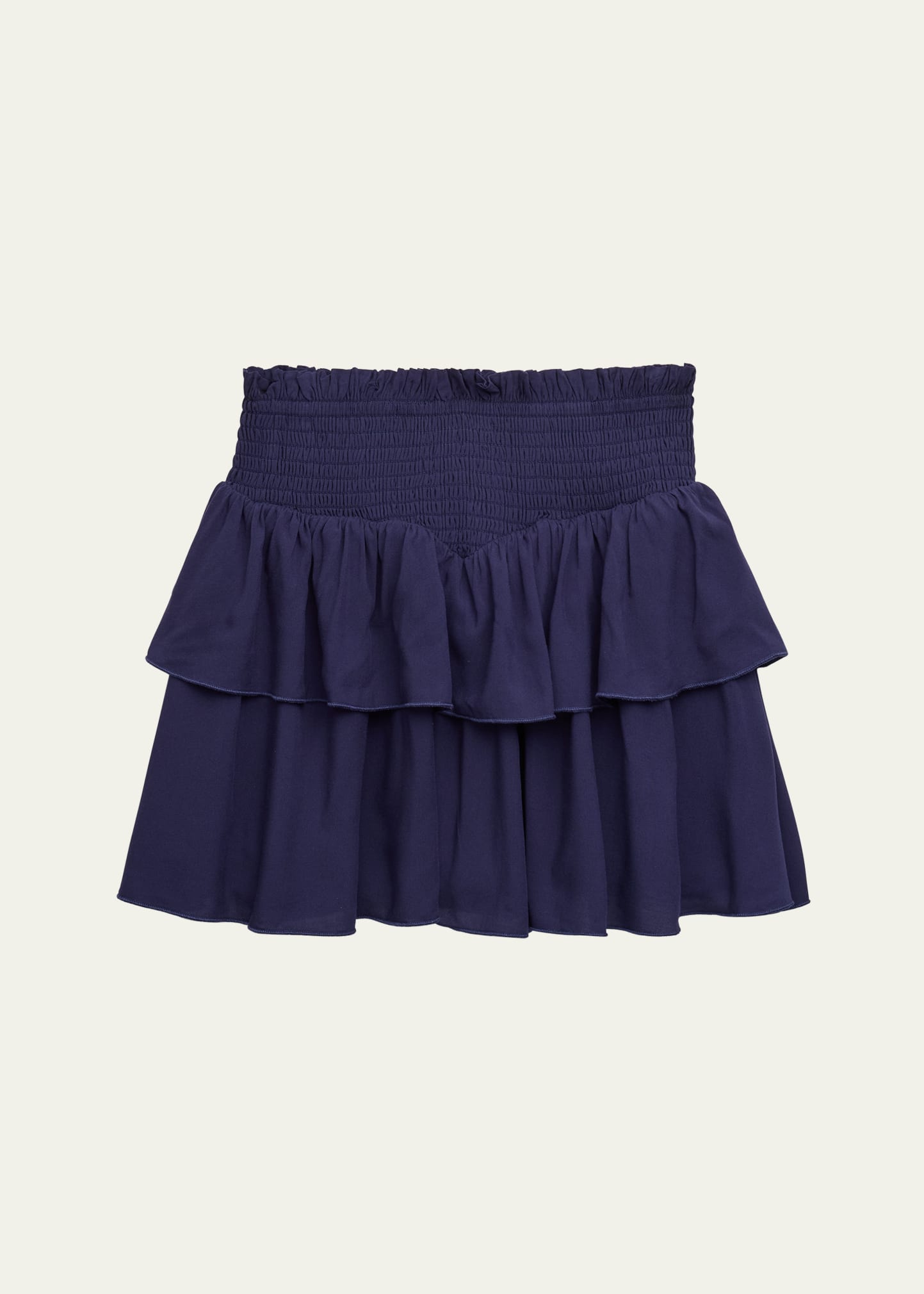 Katiej Nyc Kids' Girl's Brooke Smocked Skirt In Blue