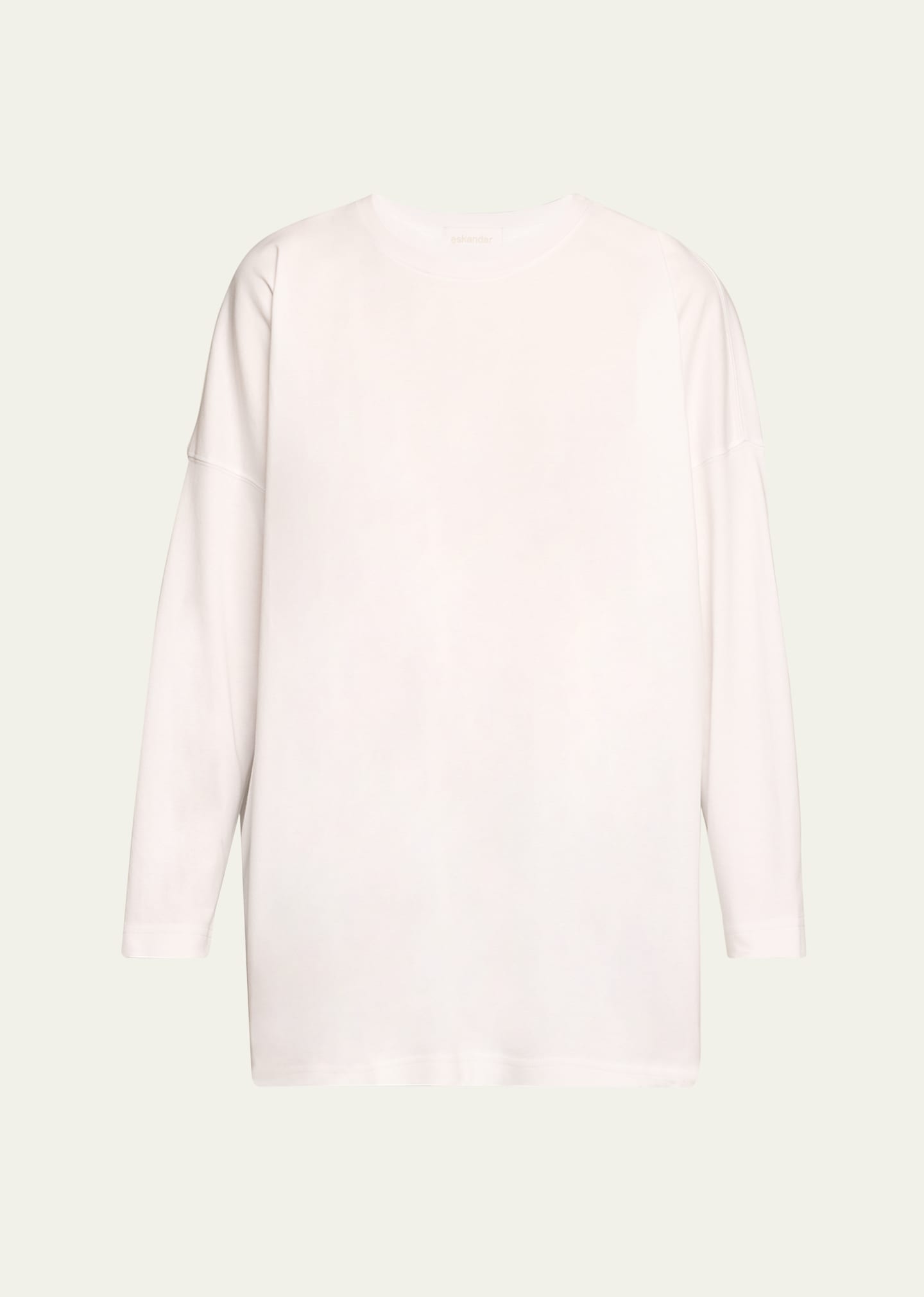 Round Neck Long Sleeve Cotton T-Shirt