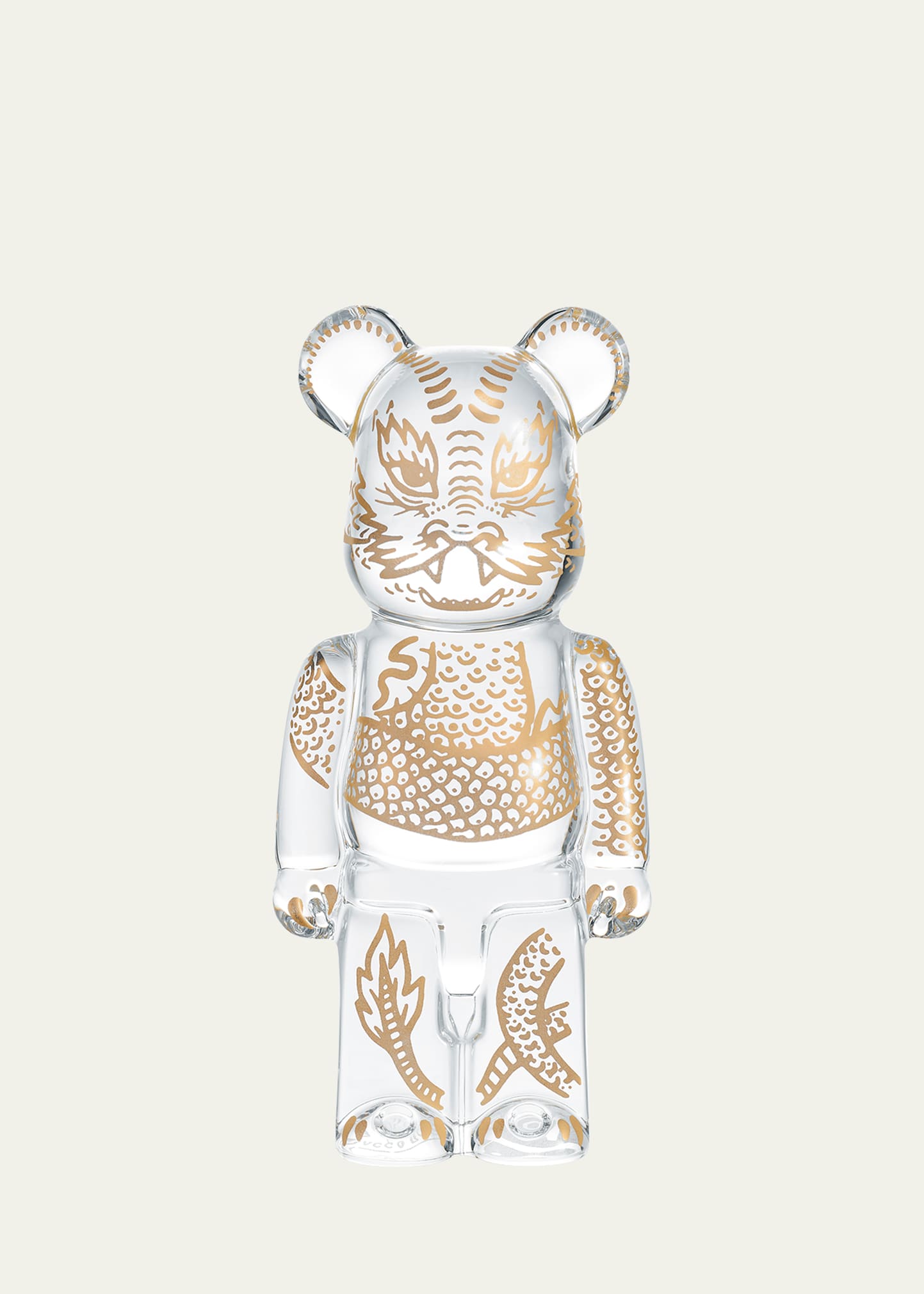 Baccarat Dragon Be@rbrick Decorative Accent - Lunar New Year 2024 In Transparent