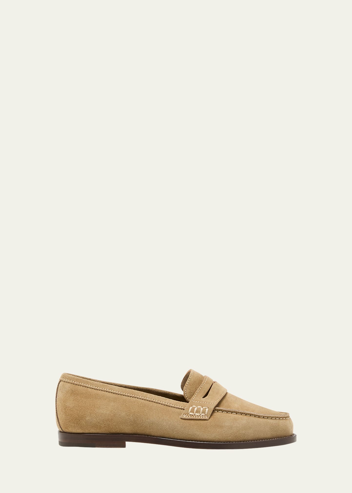 Perrita Classic Suede Penny Loafers