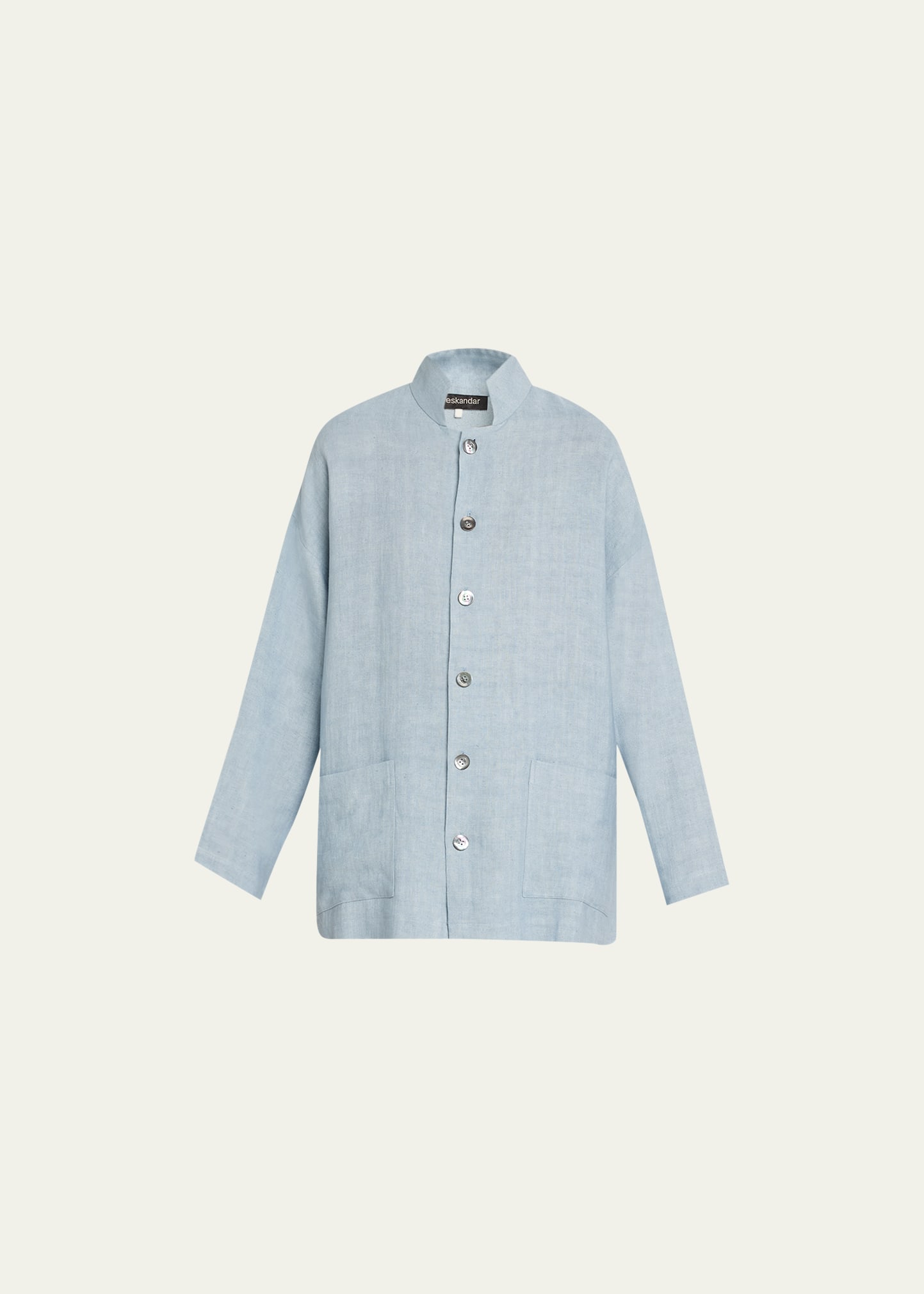Achkan Stand-Collar Jacket (Long Length)