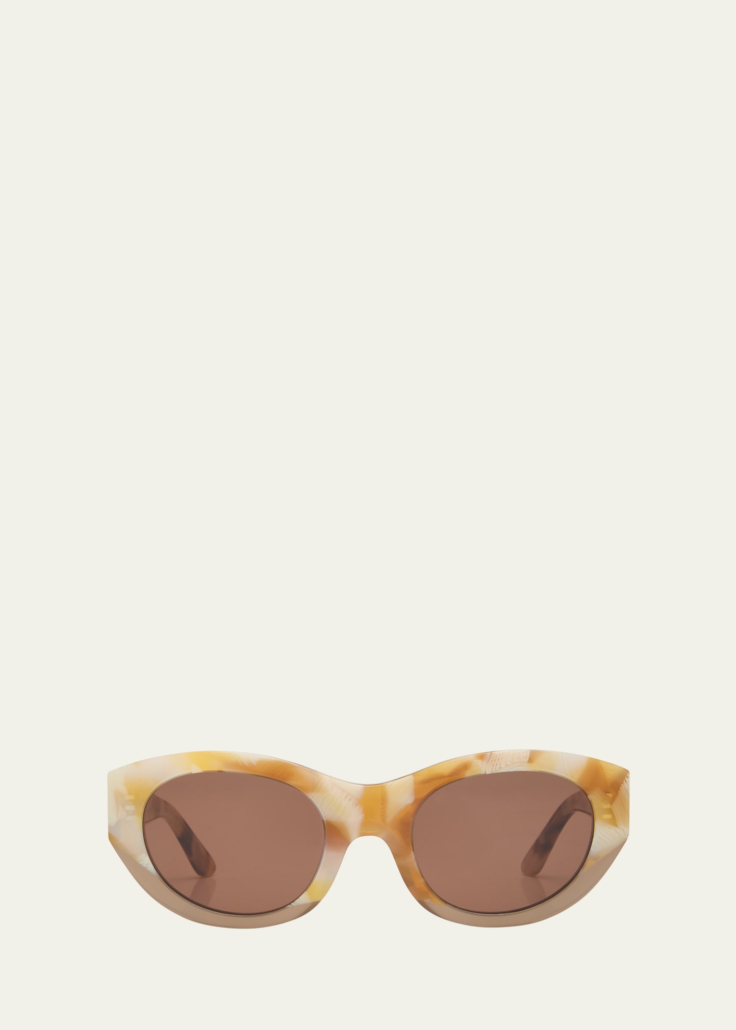 Thierry Lasry Exoty 0811 Acetate Cat-eye Sunglasses In Tortbrn