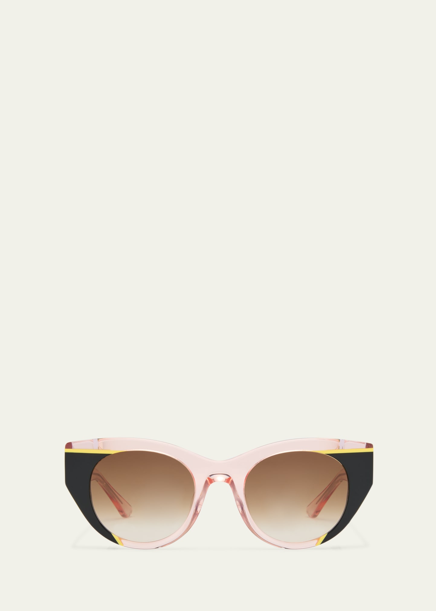 Thierry Lasry Murdery 1654 Acetate Cat-eye Sunglasses In Pink/smk