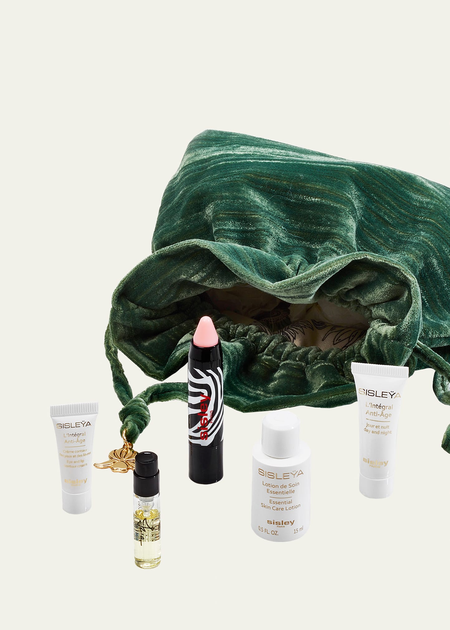 Green Purse Pouch Beauty Set, Yours with any $350 Sisley-Paris Order