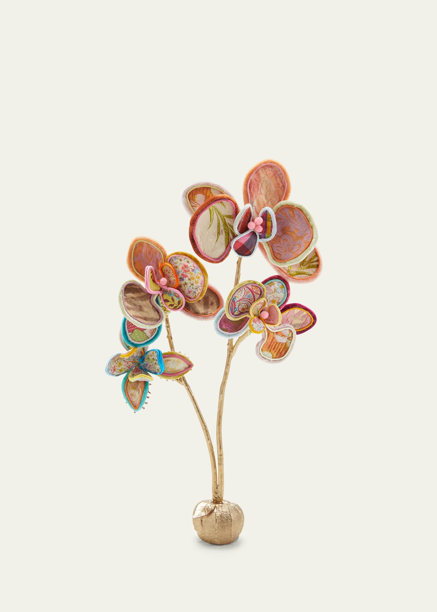 Elizabeth Hayt One-of-a-kind Peach Orchid In Multi