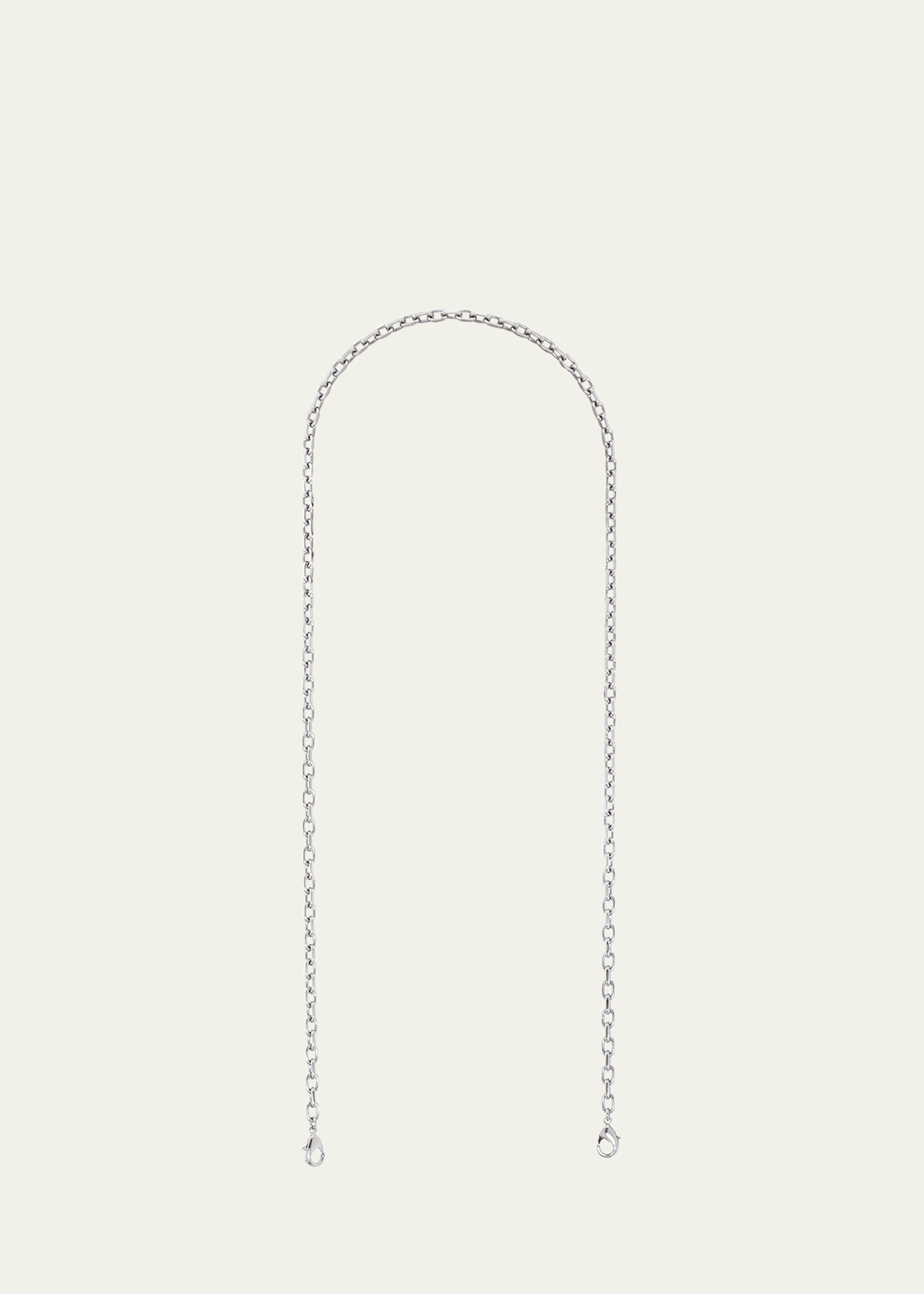 Judith Leiber Standard Short Chain Shoulder Strap In Silver