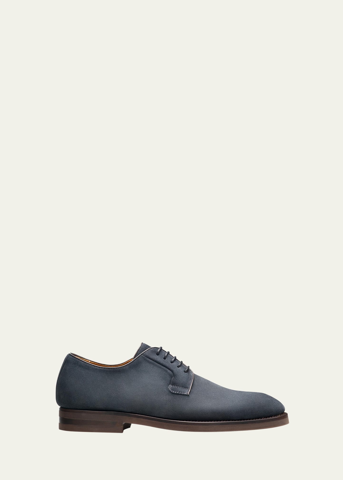 Bergdorf Goodman Men's Waldorf Suede Derby Shoes In Navy