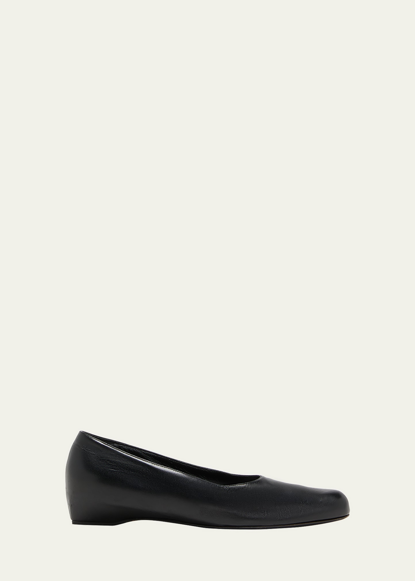 Marion Leather Ballerina Loafers
