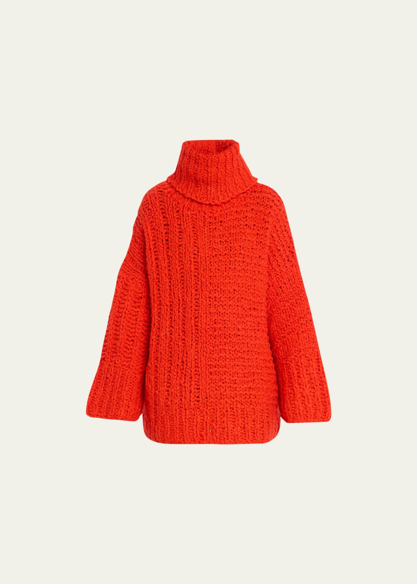 Giant Hand-Knit Turtleneck Sweater