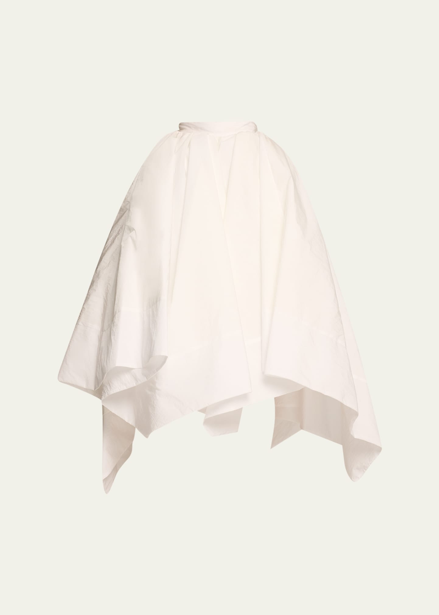 Handkerchief Hem Full Midi Skirt