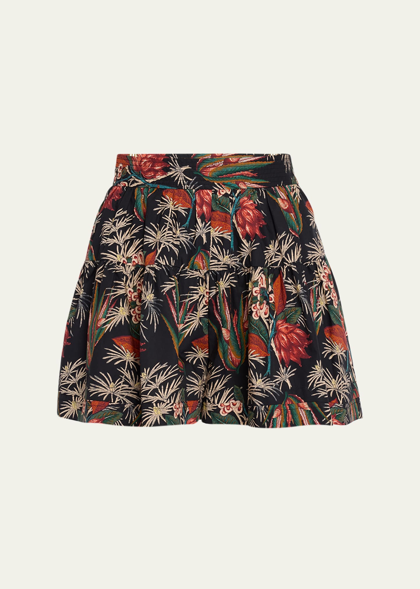 Elsie Floral Poplin Culotte Shorts