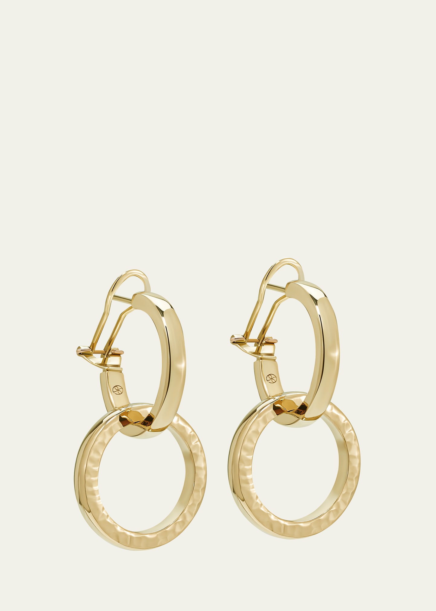 L. Klein Duetto 18k Yellow Gold Large Double-hoop Earrings