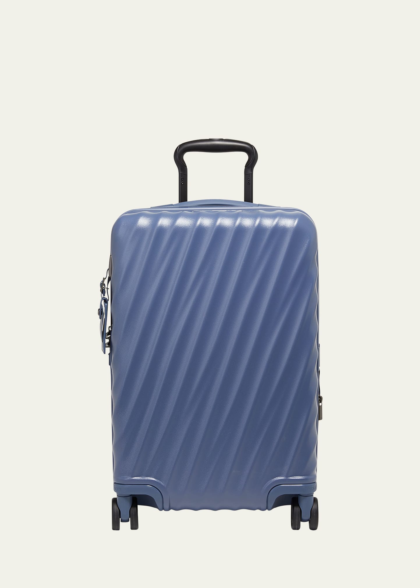 Shop Tumi International Expandable 4-wheel Carry On Luggage In Slate Blue Textur