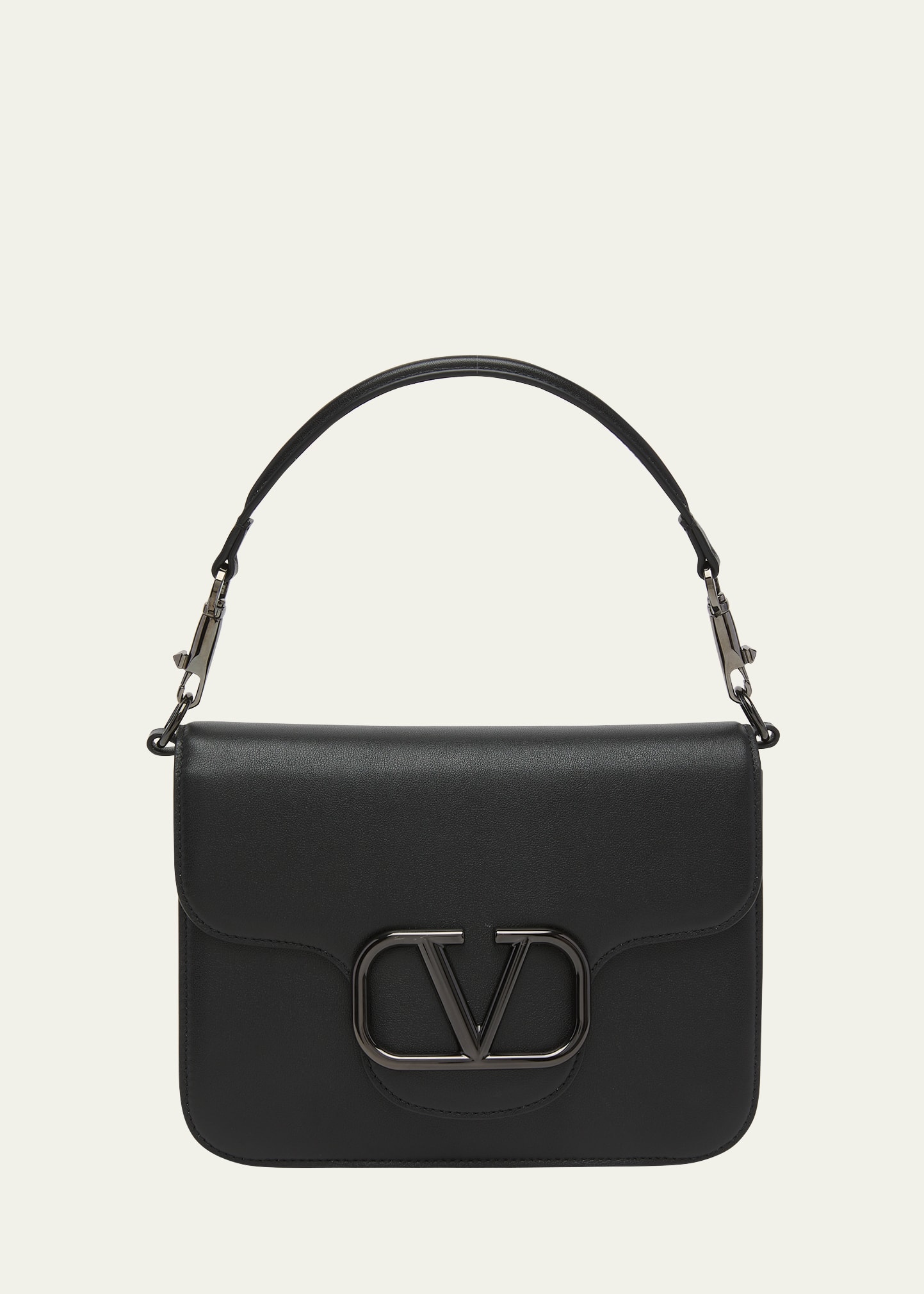 Loco VLOGO Flap Leather Shoulder Bag