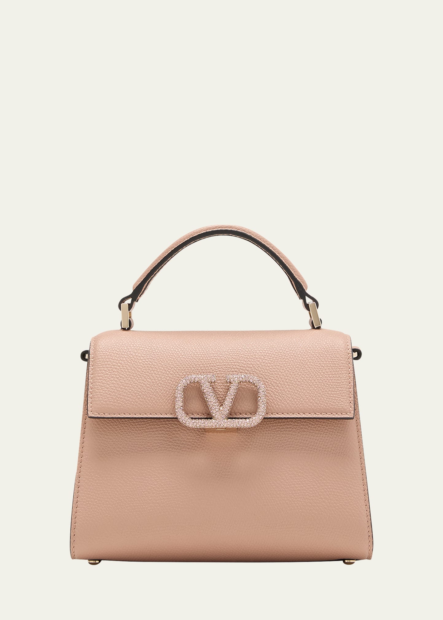 Valentino Garavani Vsling Mini Leather Top-handle Bag In Kfj Rose Cannelle