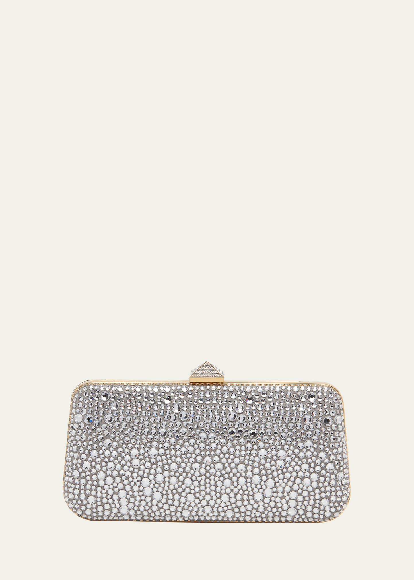 Shop Valentino Carry Secrets Sparkling Rhinestones Clutch Bag In V3v Crystal Cryst