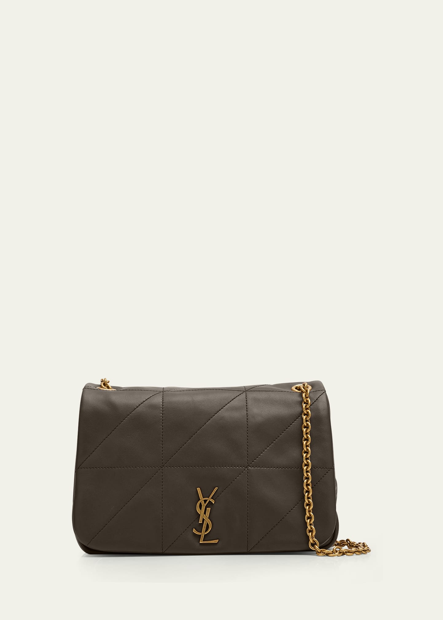 Saint Laurent Jamie Small Ysl Shoulder Bag In Light Musk