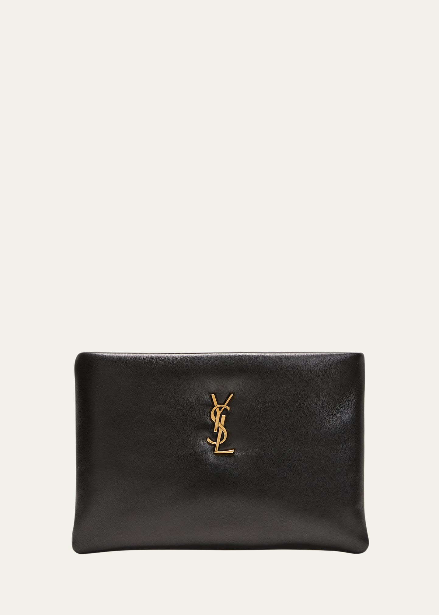 YSL Dark Beige Matelasse Leather Flap Wallet – Maidenlane Designer  Consignment