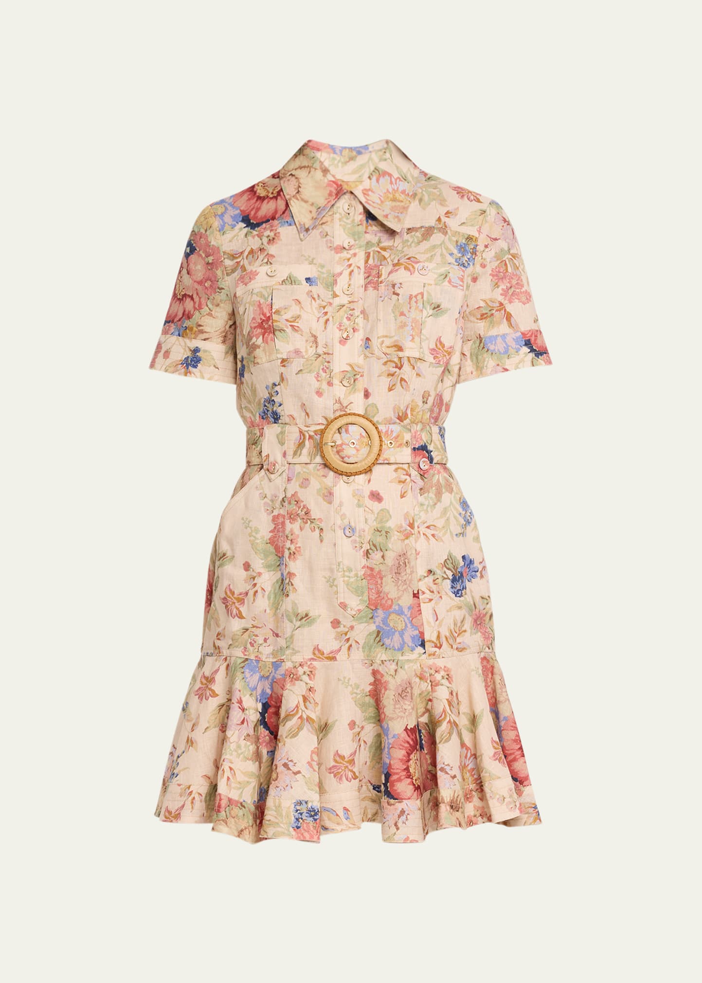 Zimmermann August Floral Plunge Midi Dress | Smart Closet