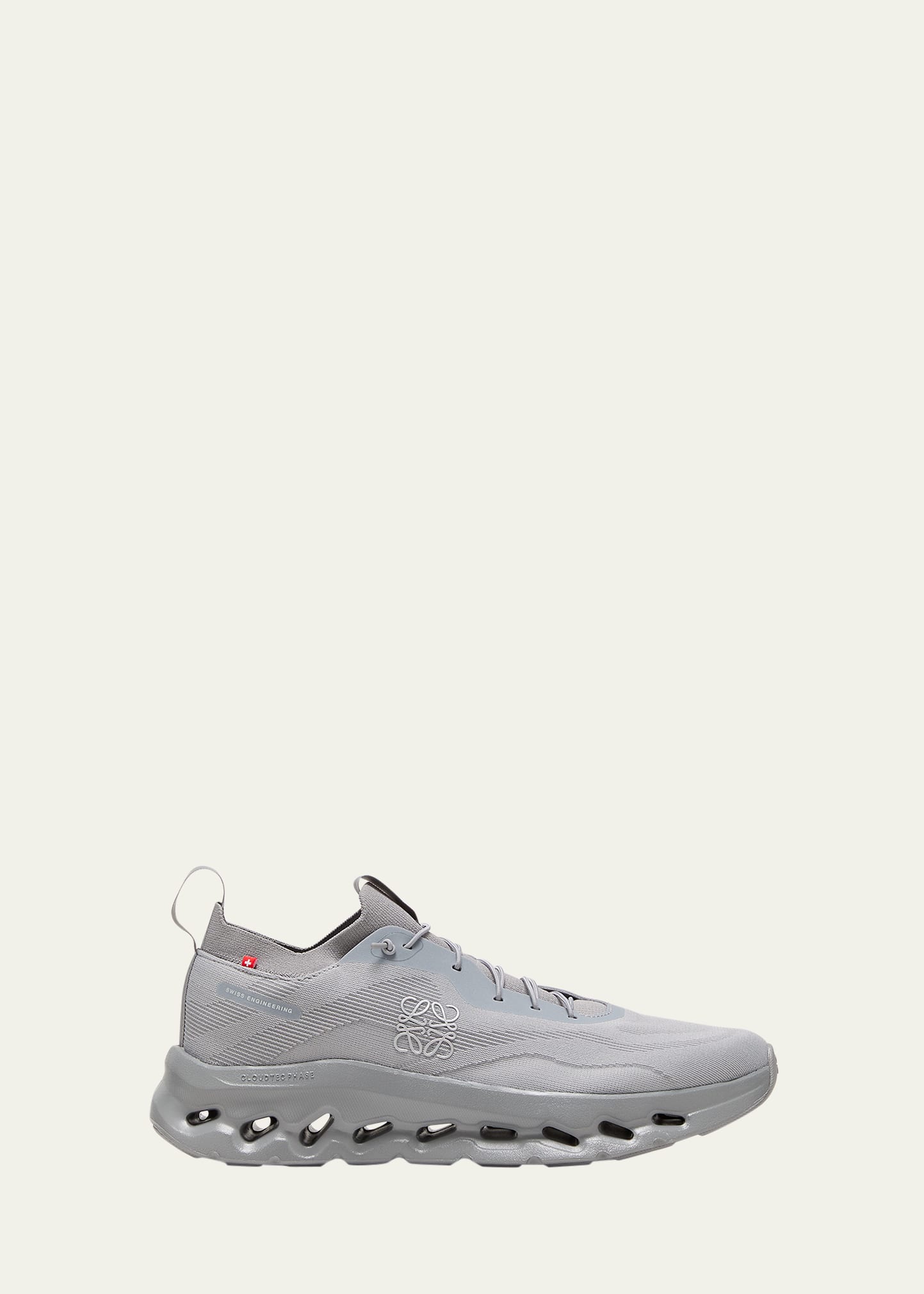 Loewe Mens Slate Grey X On-running Cloudtilt Recycled-polyester