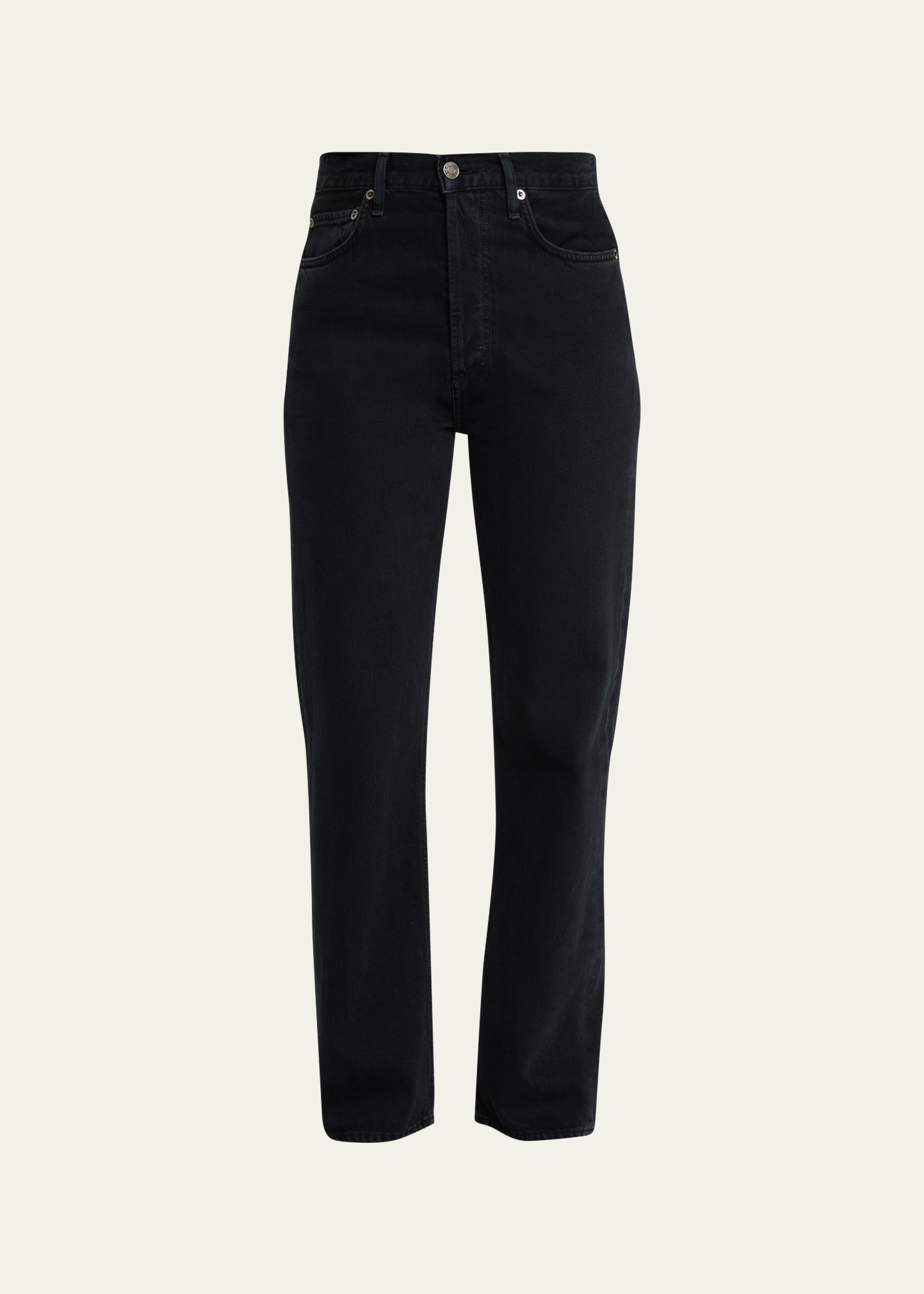 Agolde '90s Pinch Waist High Rise Straight Jeans In Crushed In Crushed
