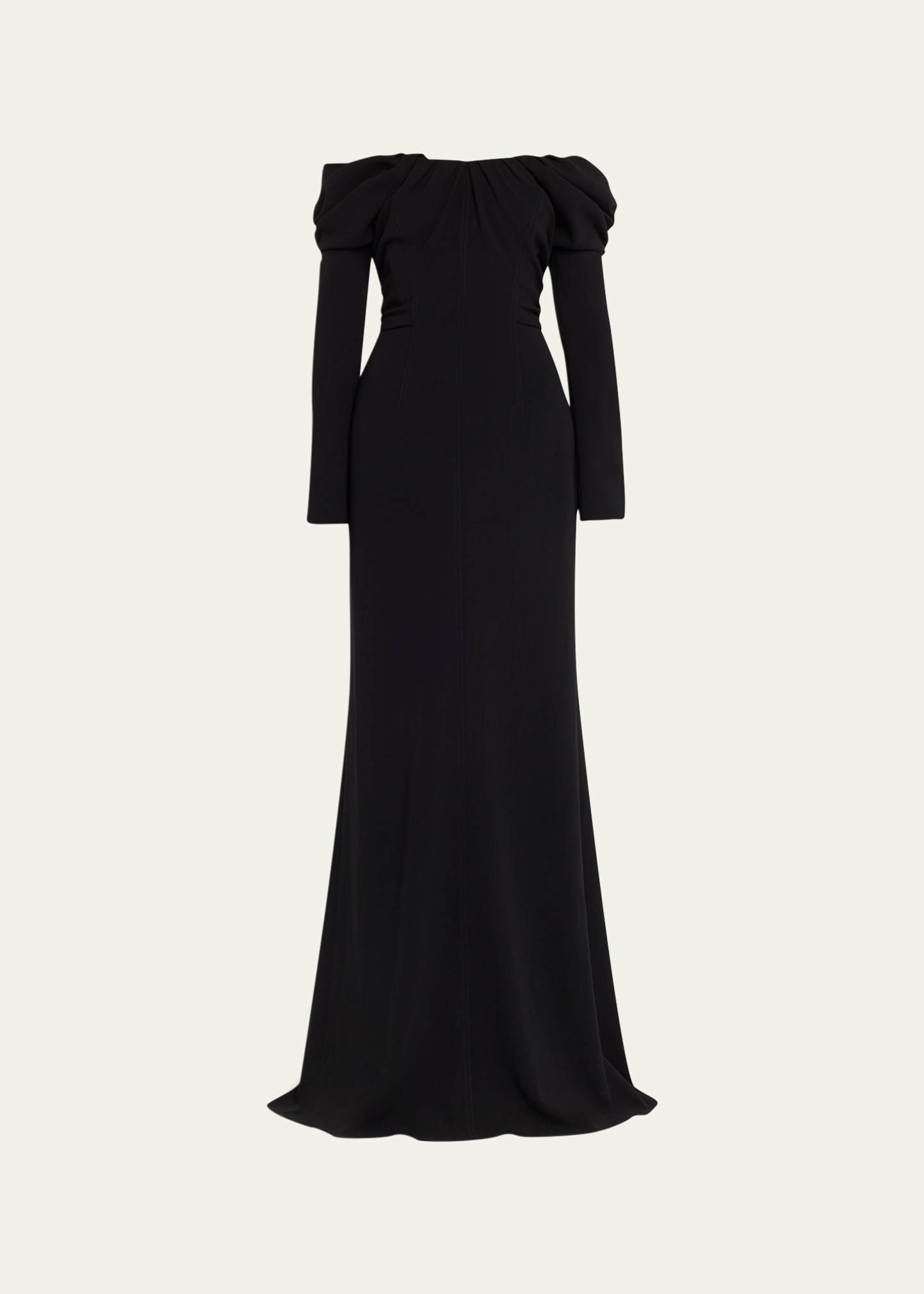 A.L.C NORA DRAPED OFF-THE-SHOULDER GOWN
