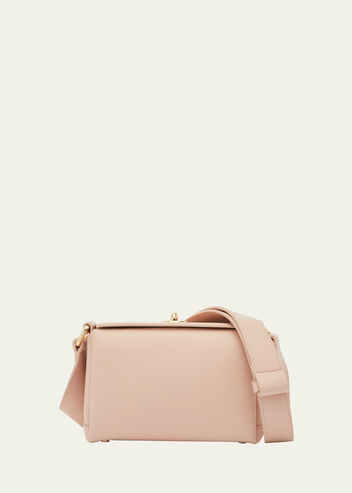 Mini Turn-Lock Leather Shoulder Bag