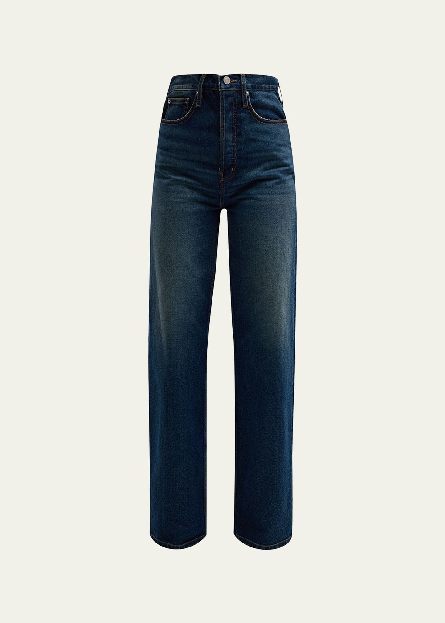 Shop Frame The 1978 Wide-leg Jeans In Celeste