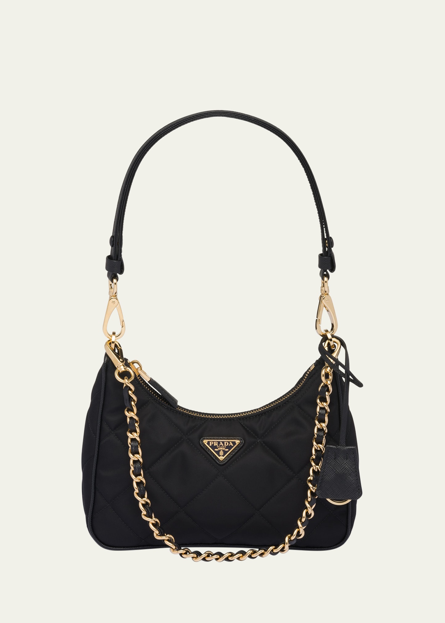 PRADA: nylon crossbody bag - Black  Prada crossbody bags 1BC421 RV44  online at