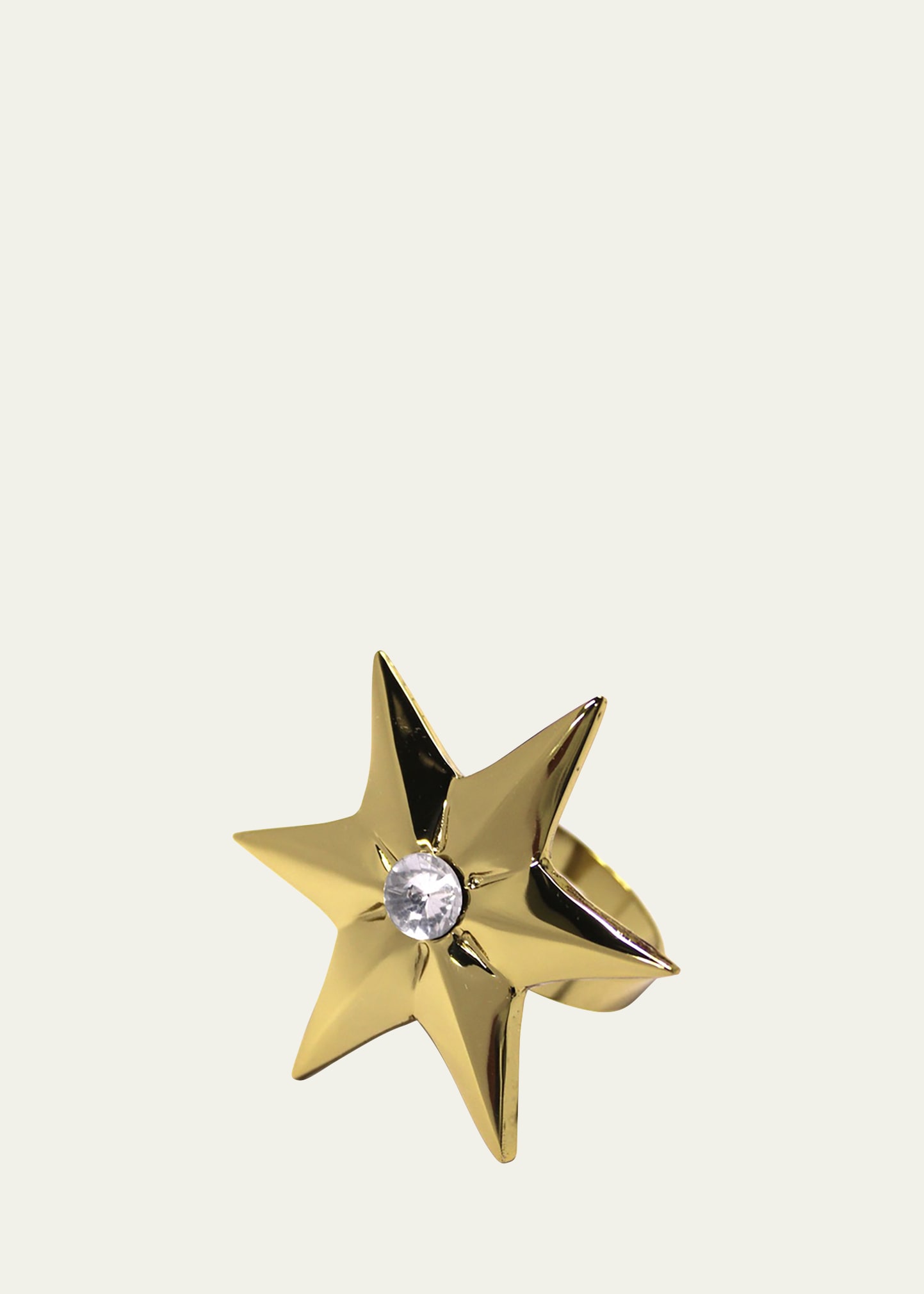 Von Gern Home Star Napkin Ring In Gold