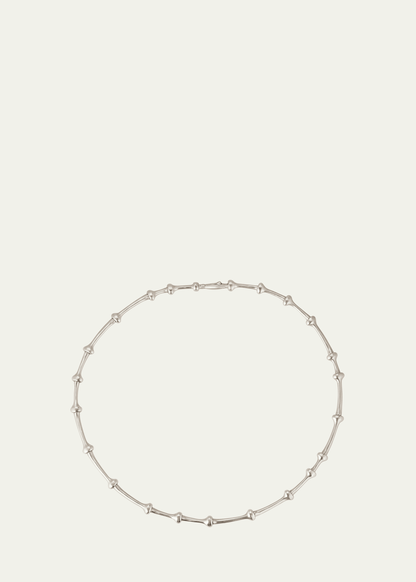 Vram 18k White Gold Twyn Collar Necklace