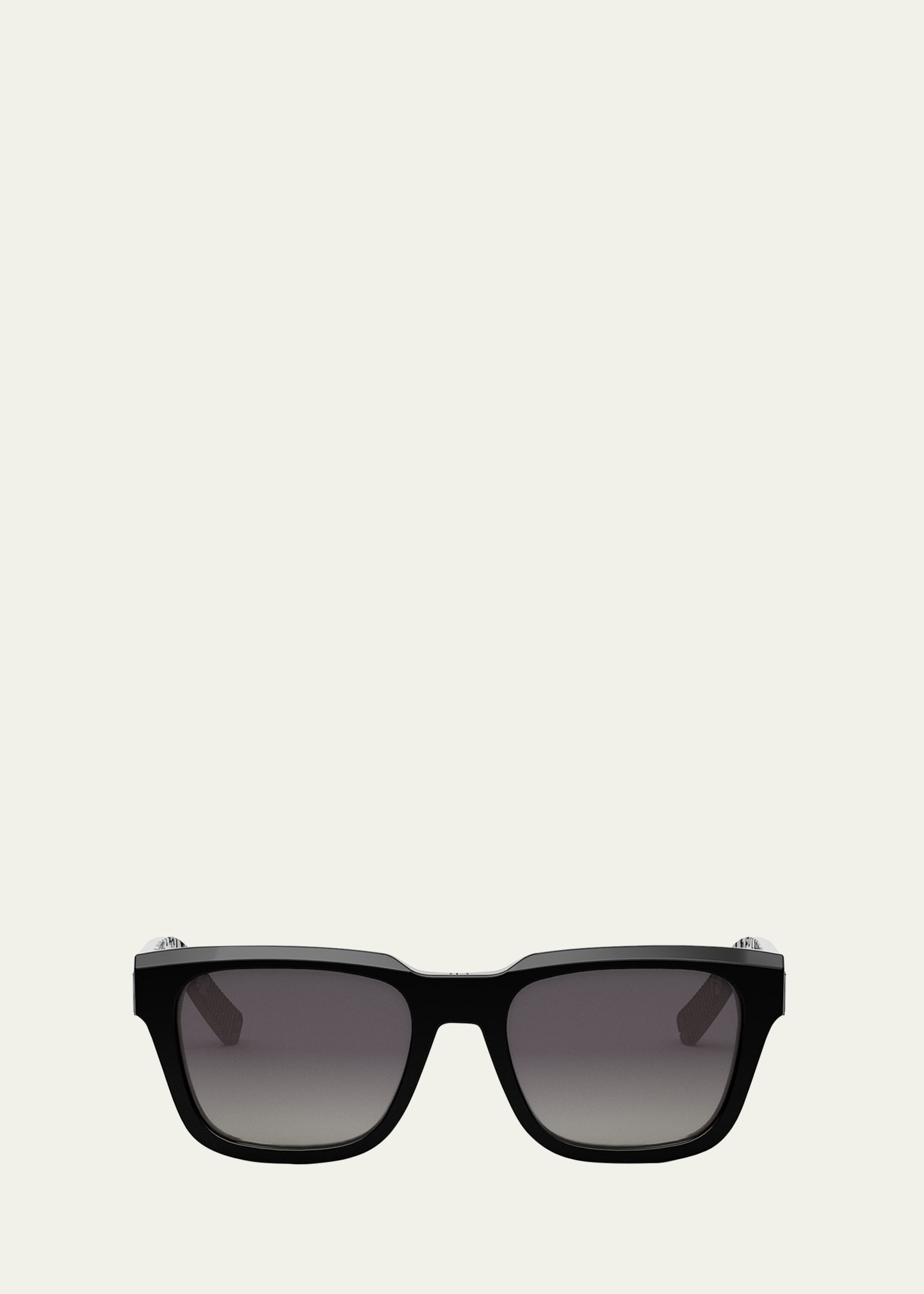 Dior B23 S1i Sunglasses In Shiny Black/smoke