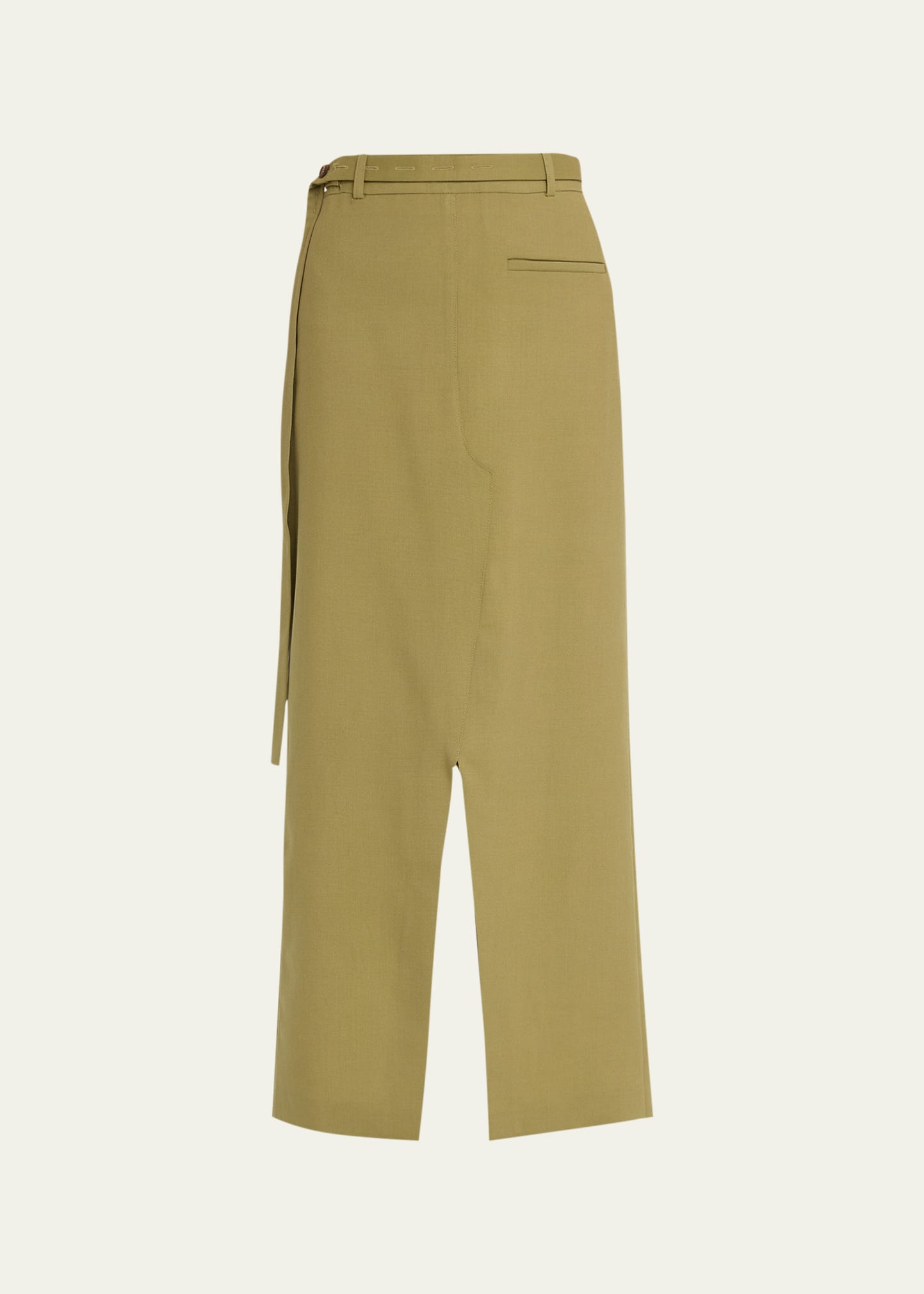 Shop Rohe Women Reimagined Tailored Maxi Skirt In Sage