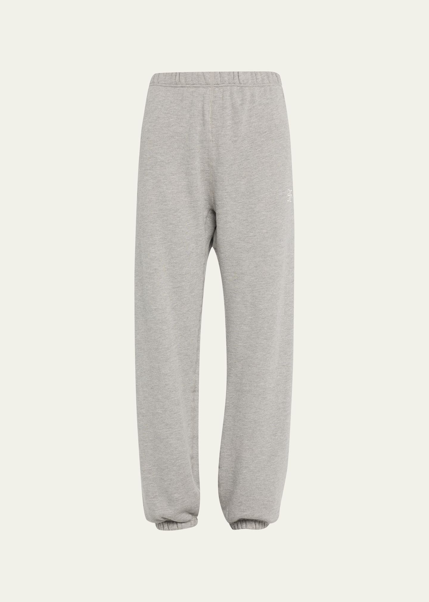Eterne Classic French Terry Cinched-Cuff Sweatpants