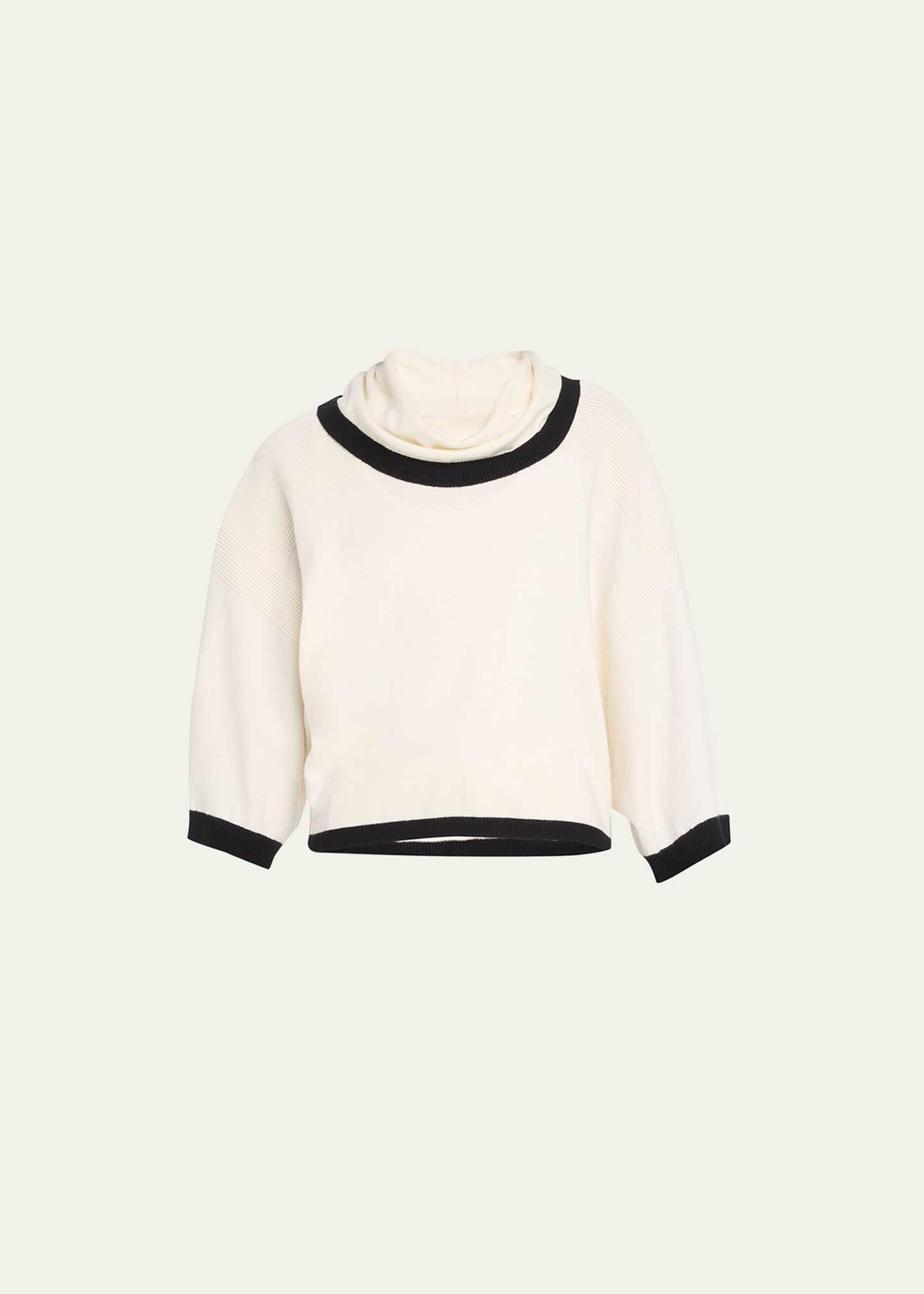 Blanc Noir Portola Cowl neck Sweater In White Alyssum ModeSens