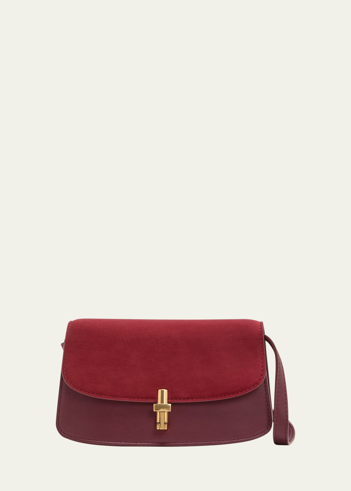 Shop The Row Sofia East-west Crossbody Bag In Leather In Red