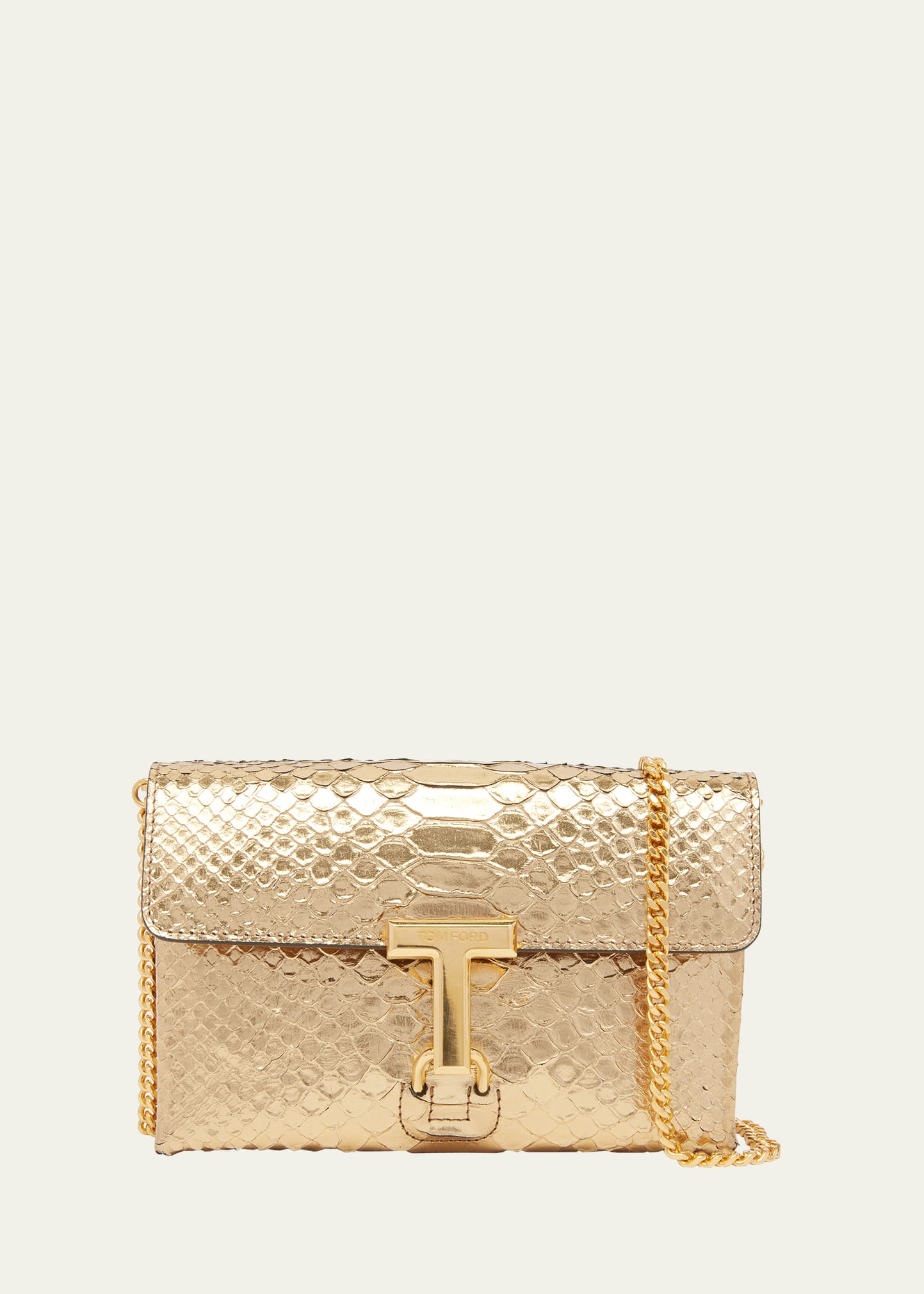 Monarch Mini Bag in Laminated Stamped Python Leather