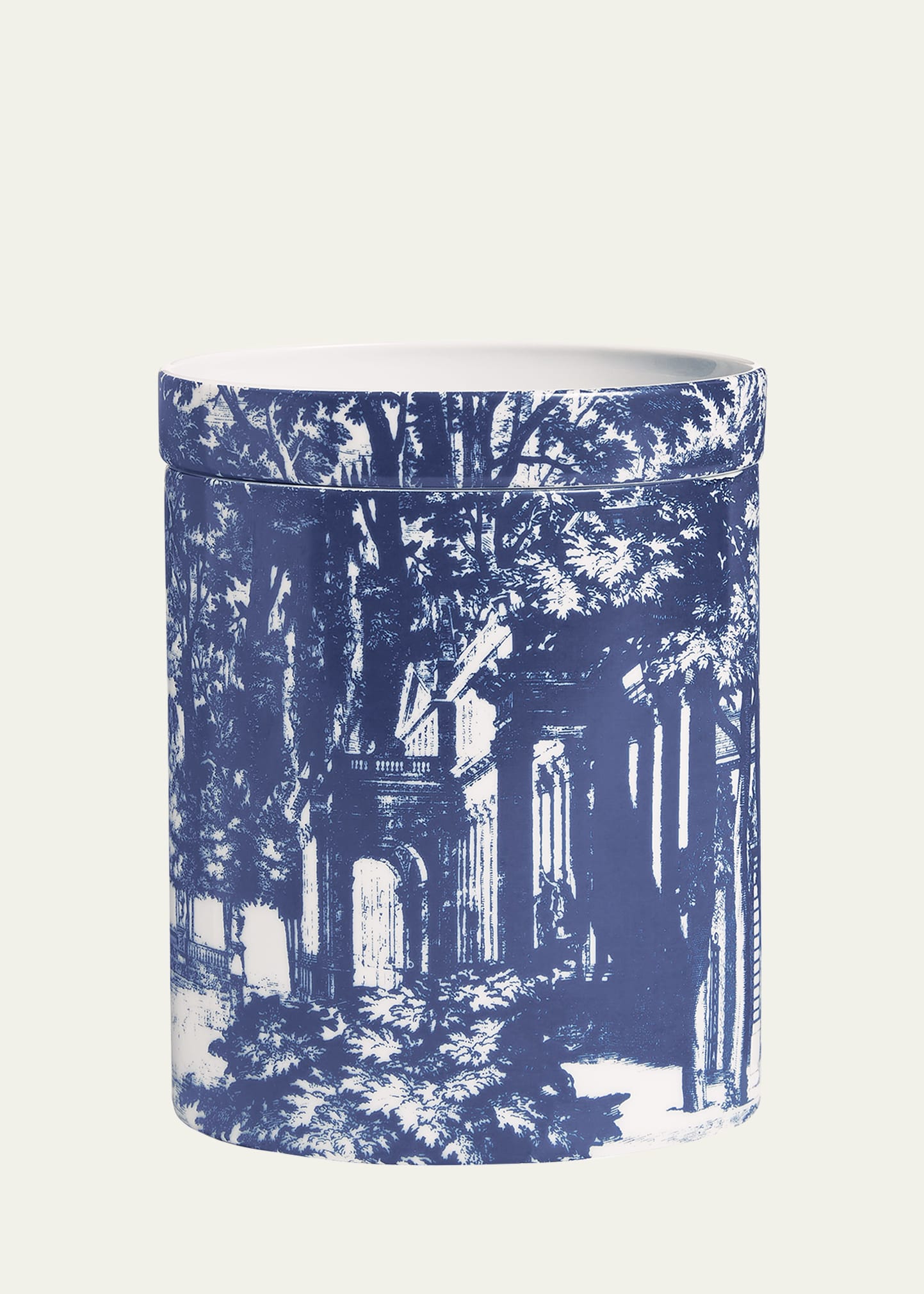 Scented Candle Large Blue & White/ Giardino Settecentesco
