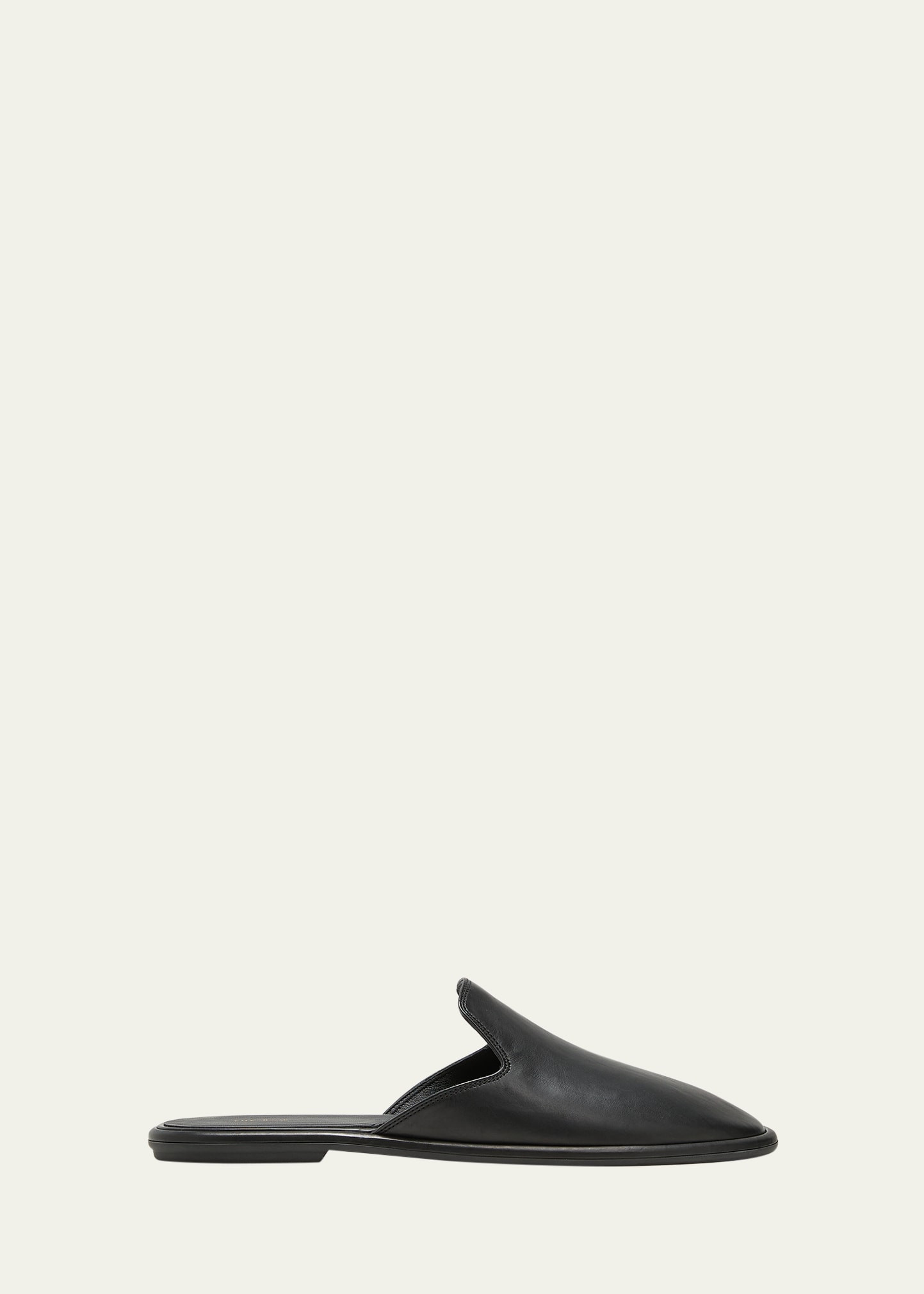 Shop The Row Roger Suede Slipper Mules In Black