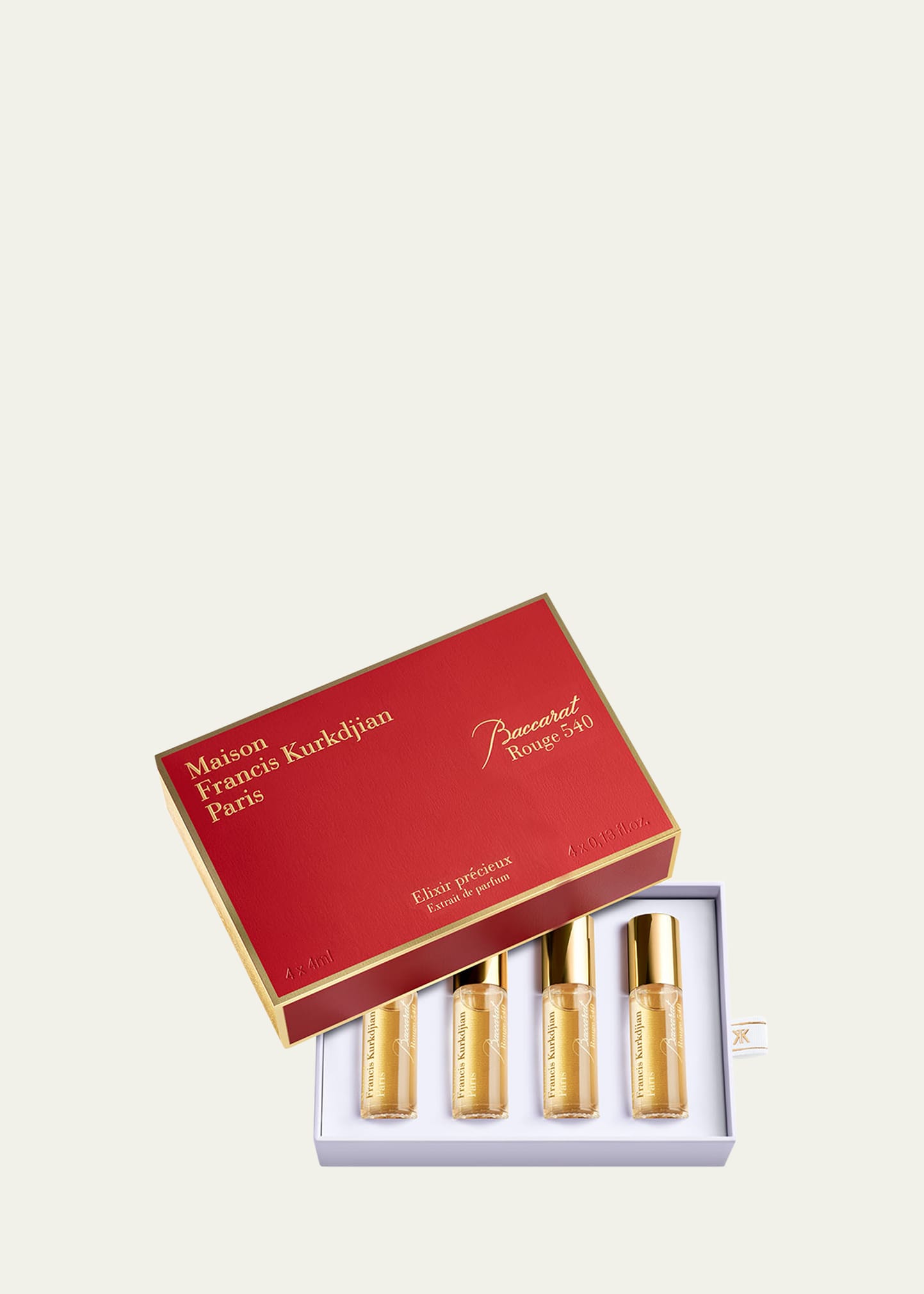 MAISON FRANCIS KURKDJIAN BACCARAT ROUGE 540 PRECIOUS ELIXIRS, 4 X 4 ML