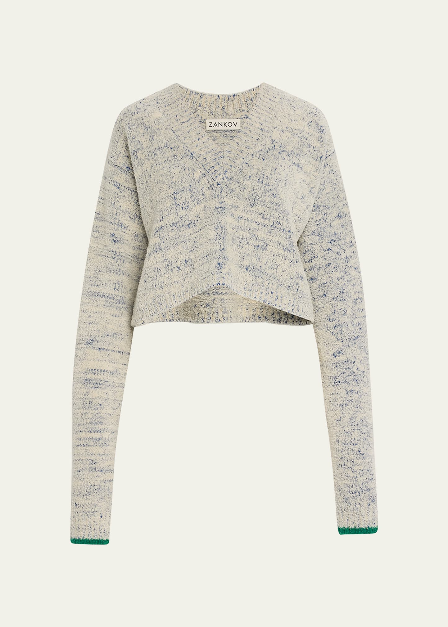 Hannelore Cropped V-Neck Sweater