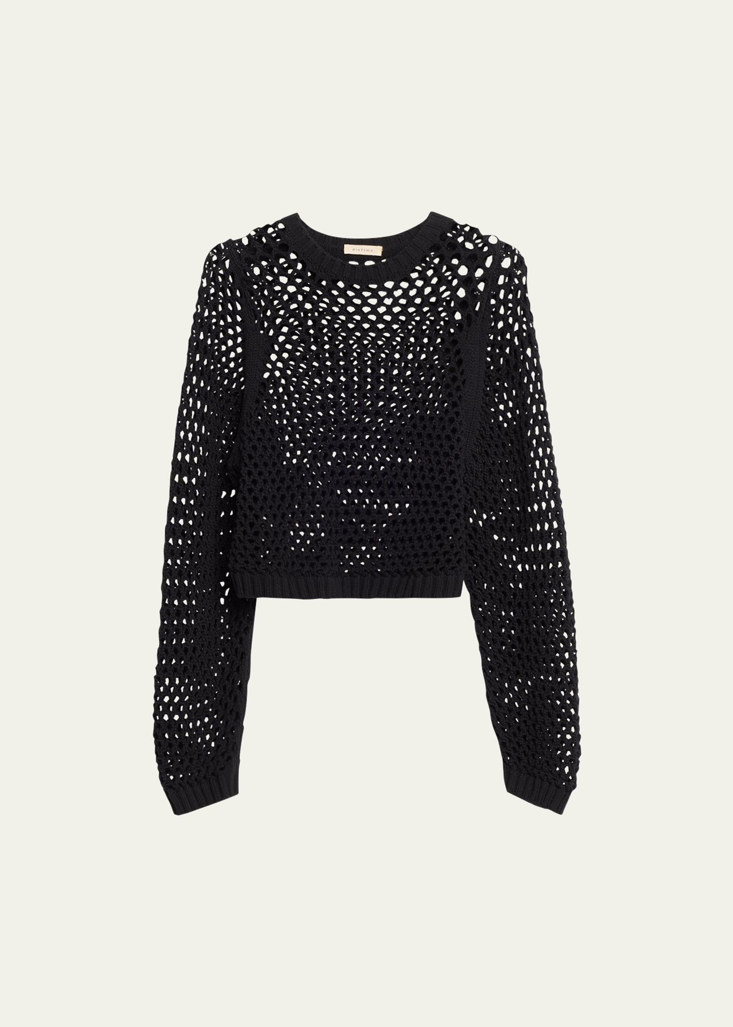 Diotima Highgate Open-knit Yarn Sweater In Black