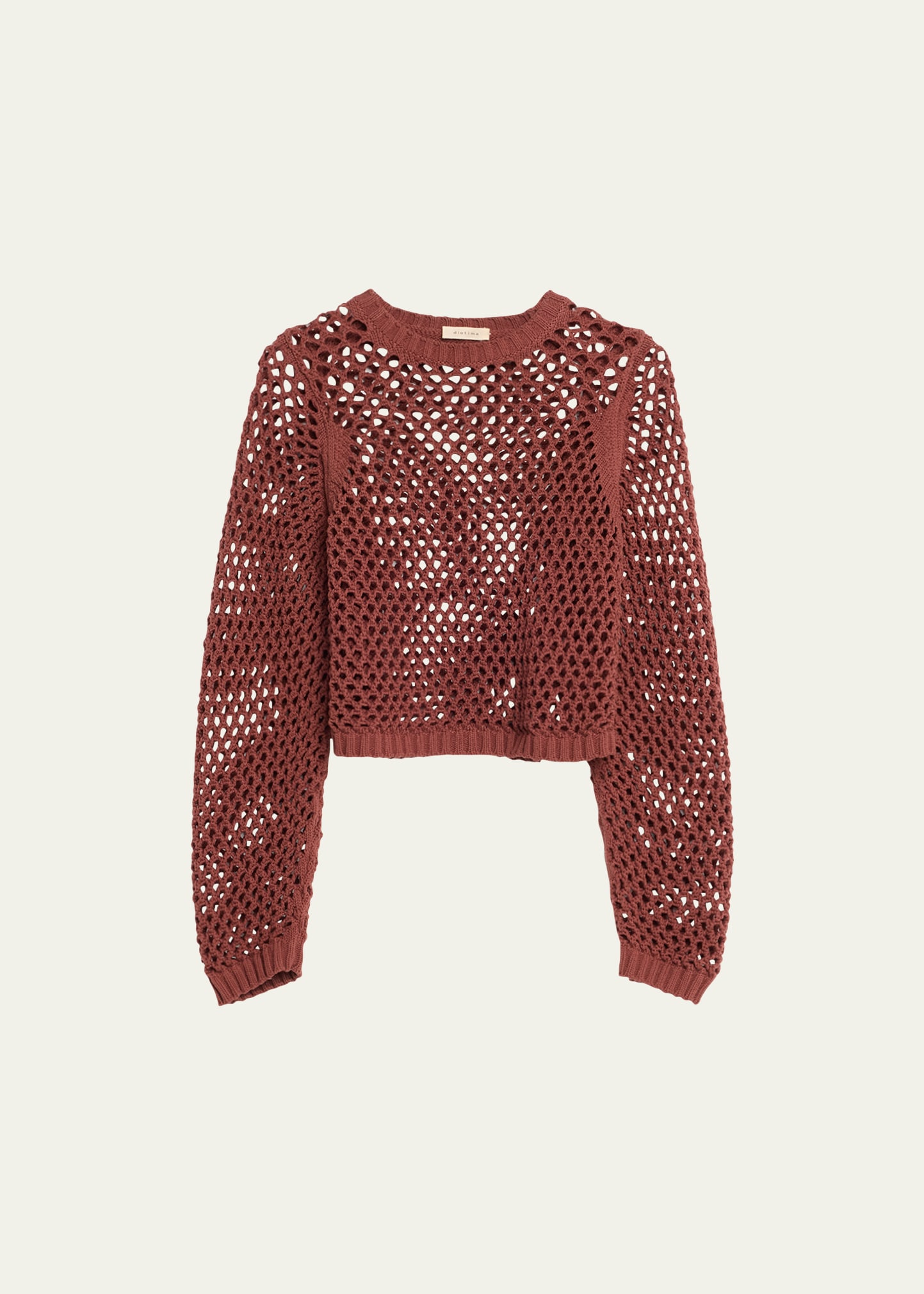 Diotima Highgate Open-knit Yarn Sweater In Cocoa