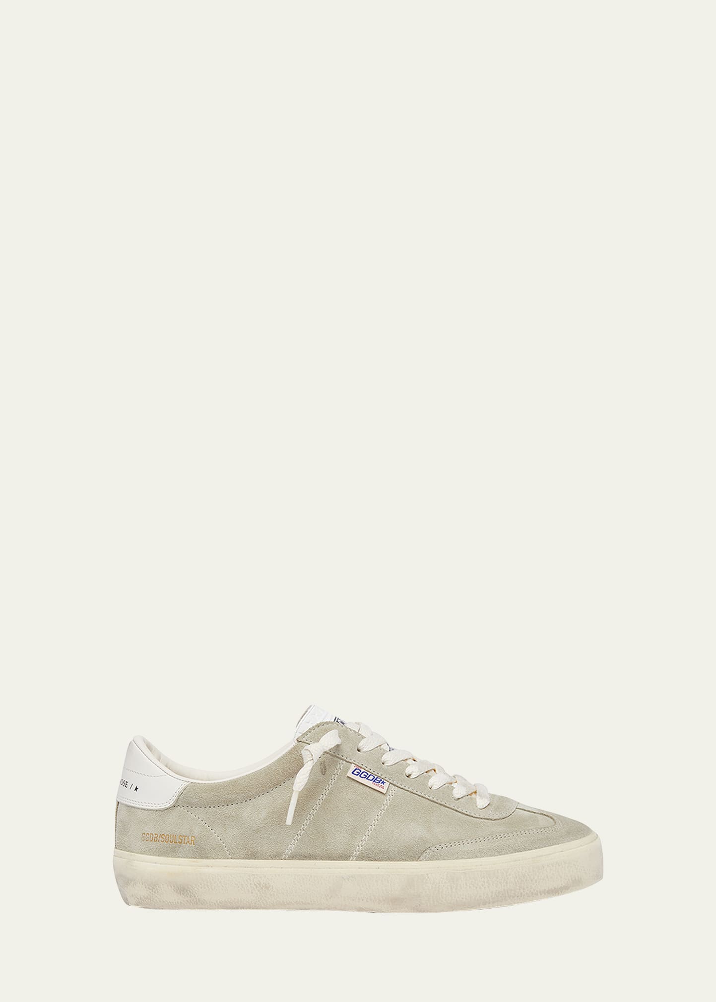 Golden Goose Suede Low-top Trainers In Taupe