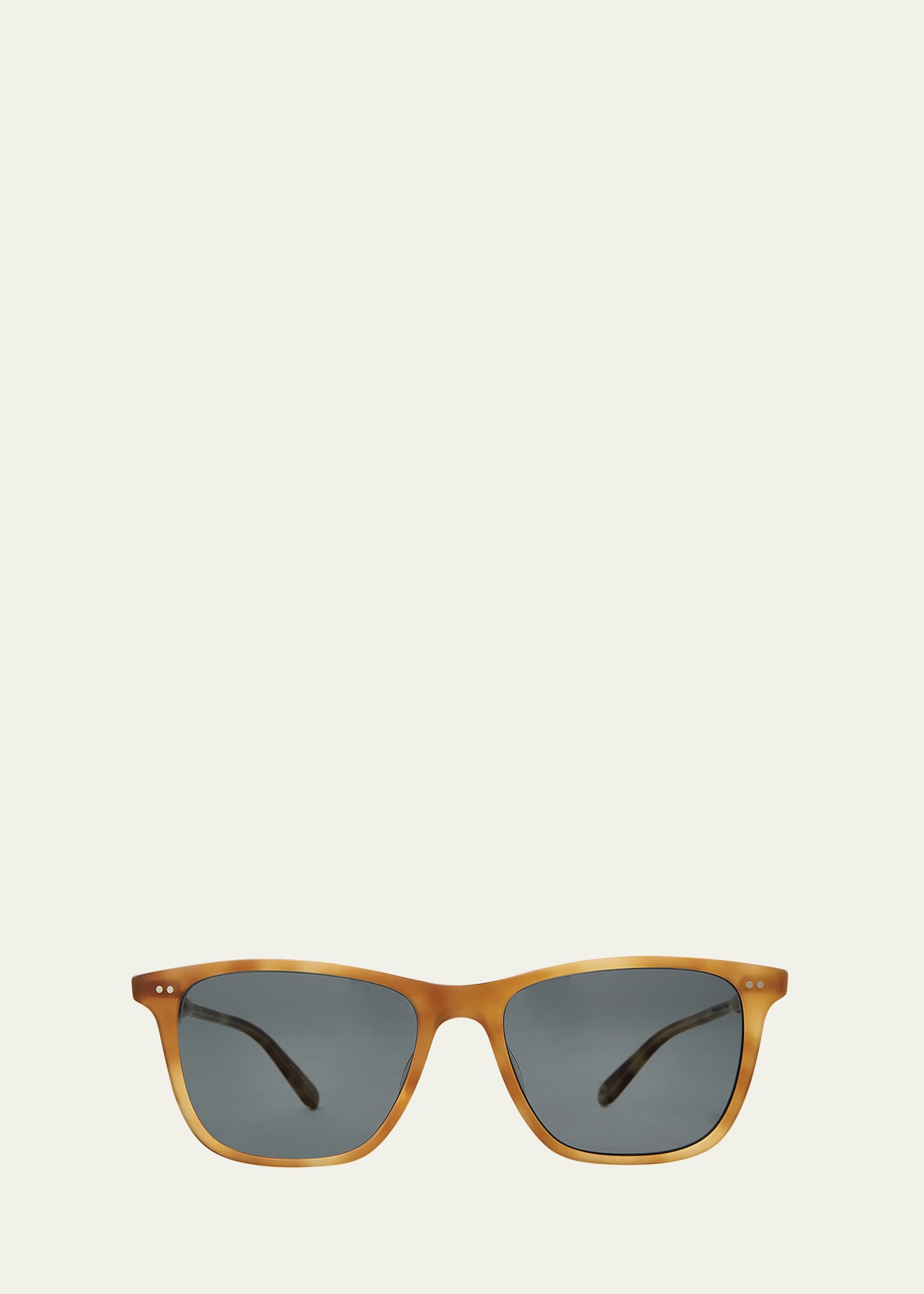Garrett Leight Men's Hayes Sun Polarized Square Sunglasses In Orange