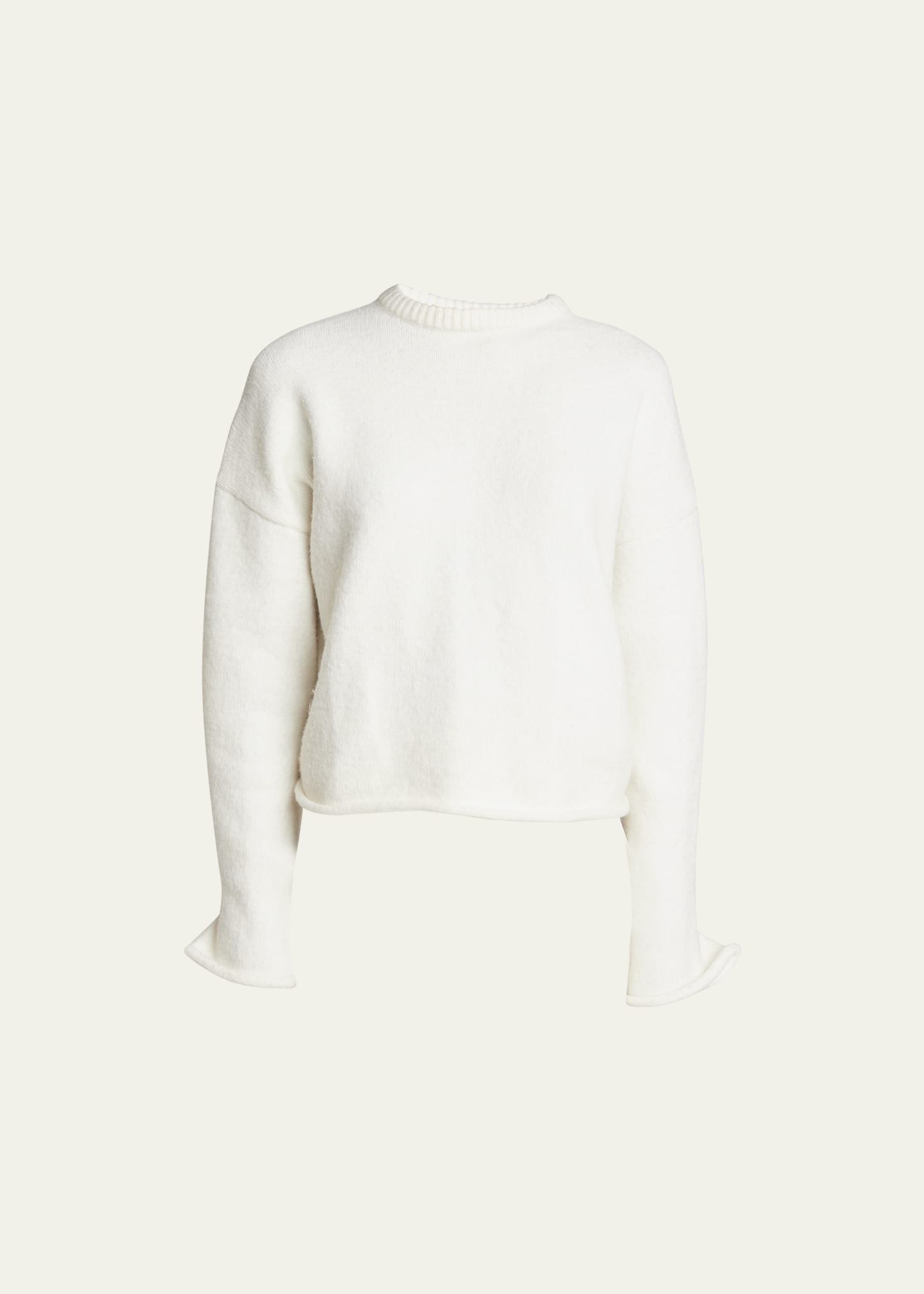 Proenza Schouler White Label Tara Crewneck Sweater In Off White