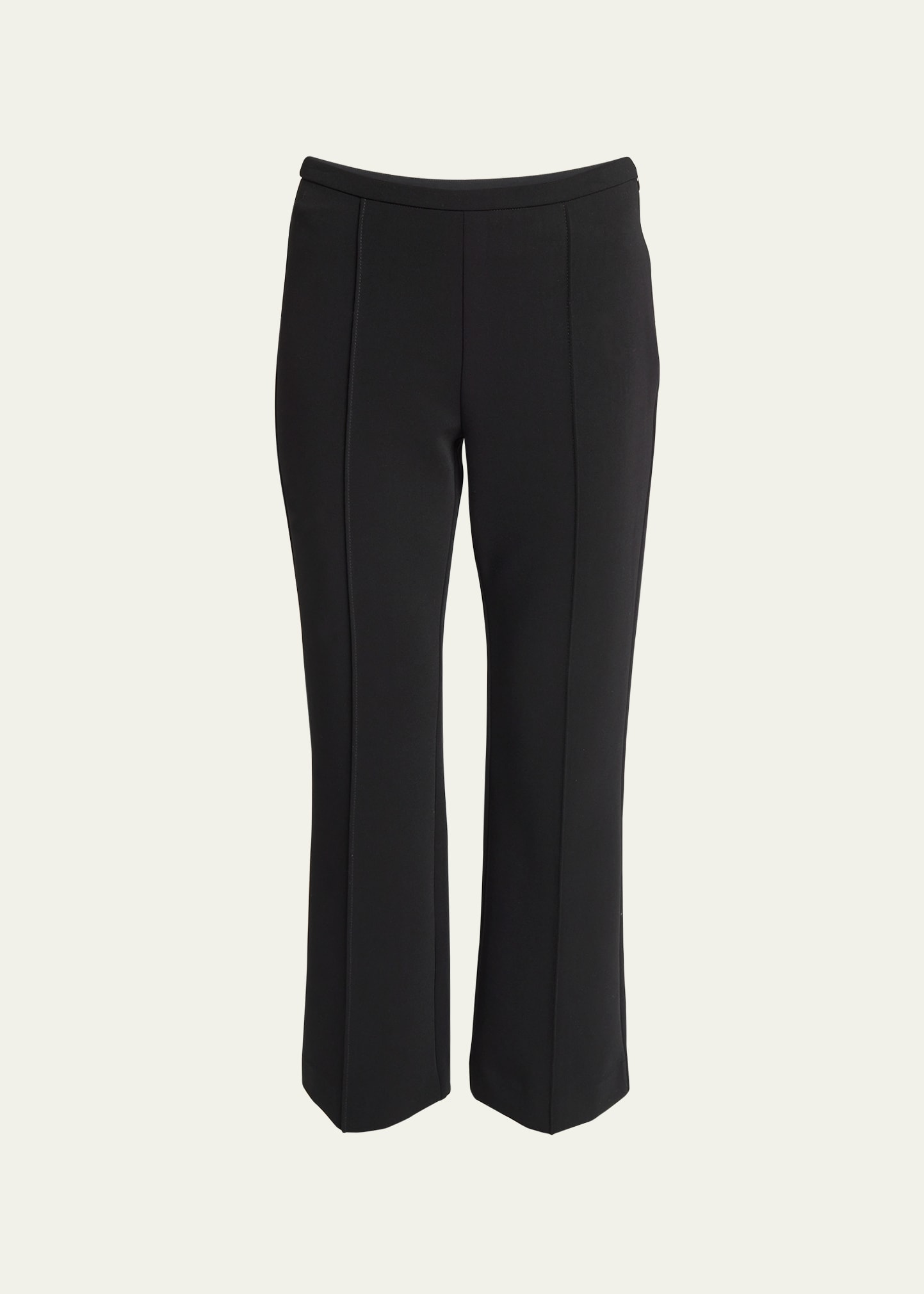 Proenza Schouler White Label Marta Knit Cropped Pull-on Pants In Black