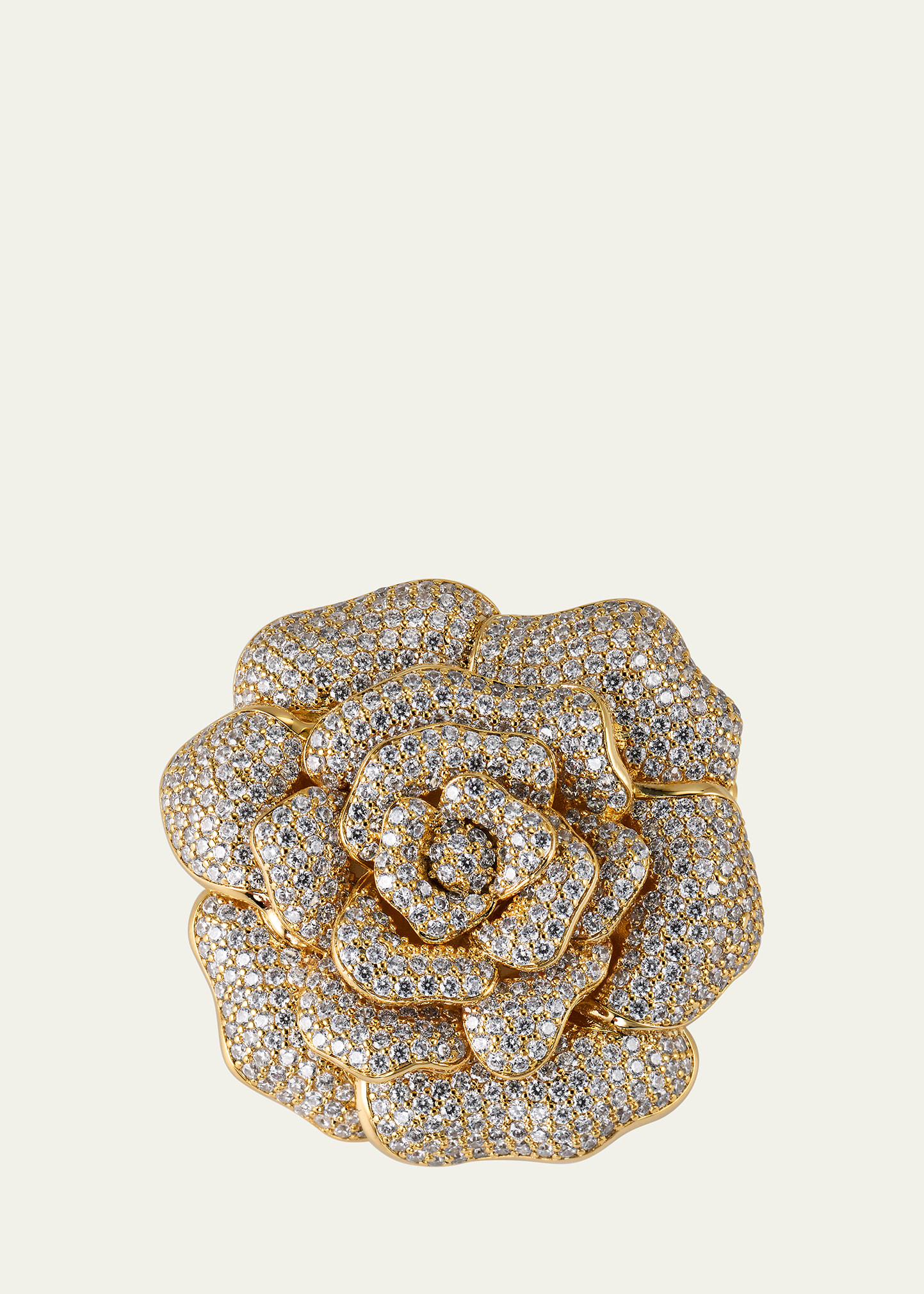 Embellished Rose Brooch